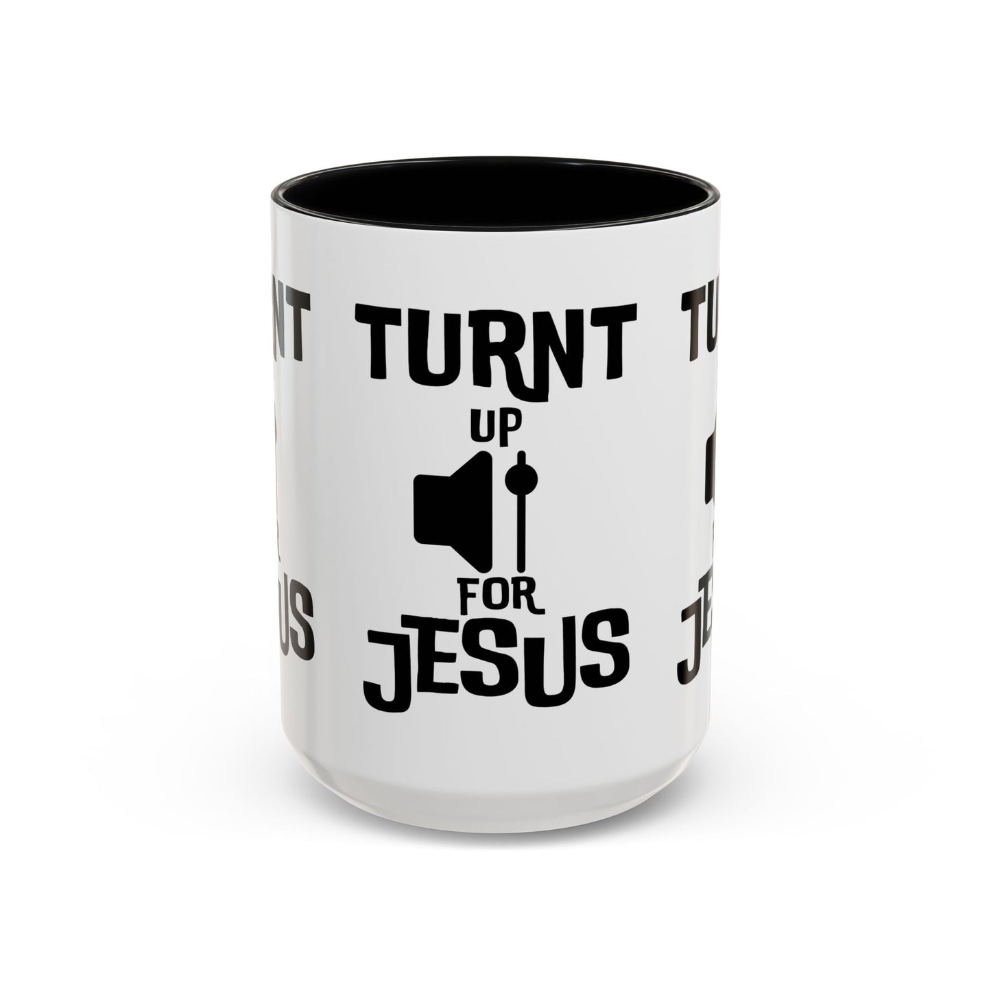 Turnt Up For Jesus Coffee Mug Biblical Christian Gift for Faith-Based Coffee Lovers