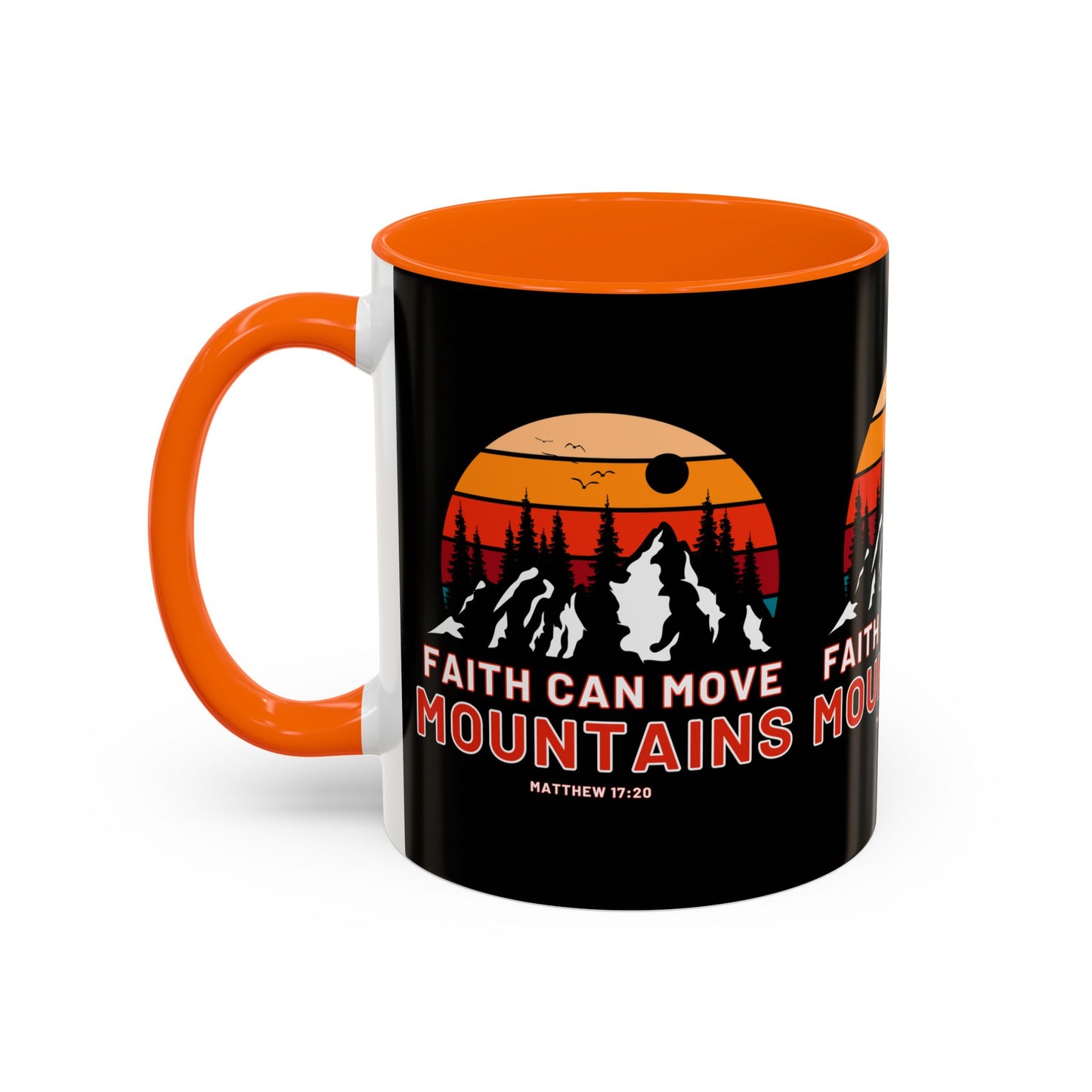 Matthew 17:20 KJV Bible Verse Coffee Mug Faith Can Move Mountains Inspirational Christian