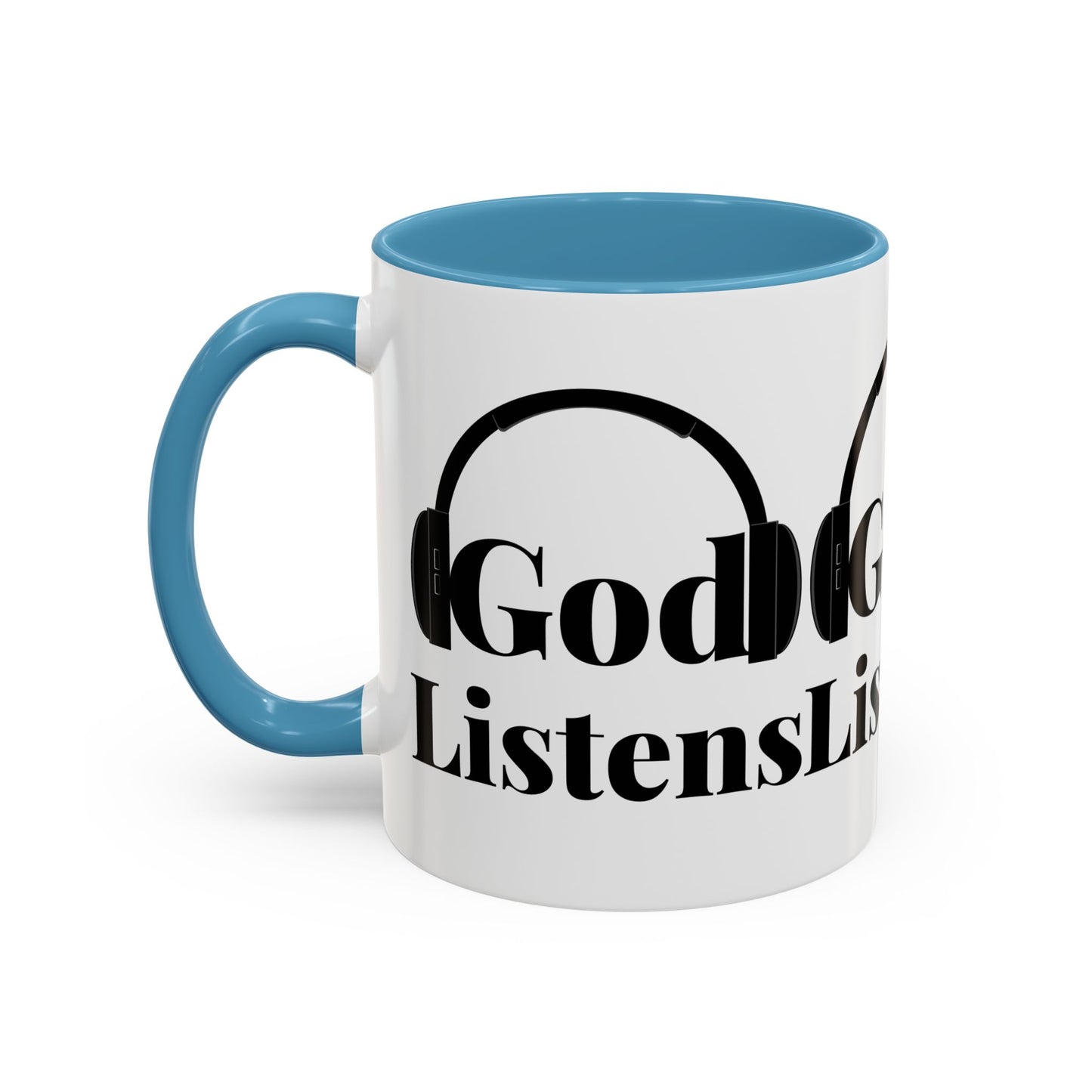 God Listens Coffee Mug Faith Based Christian Gift for Him or Her