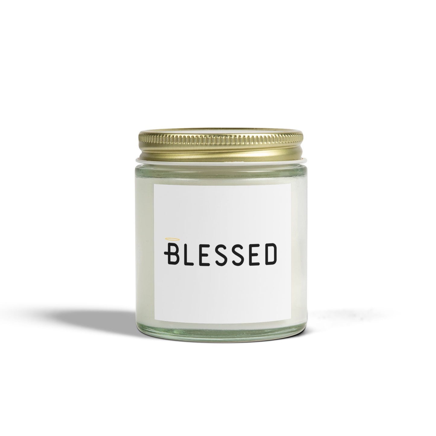 Blessed Scented Candle with Yellow Halo Inspirational Christian Gift