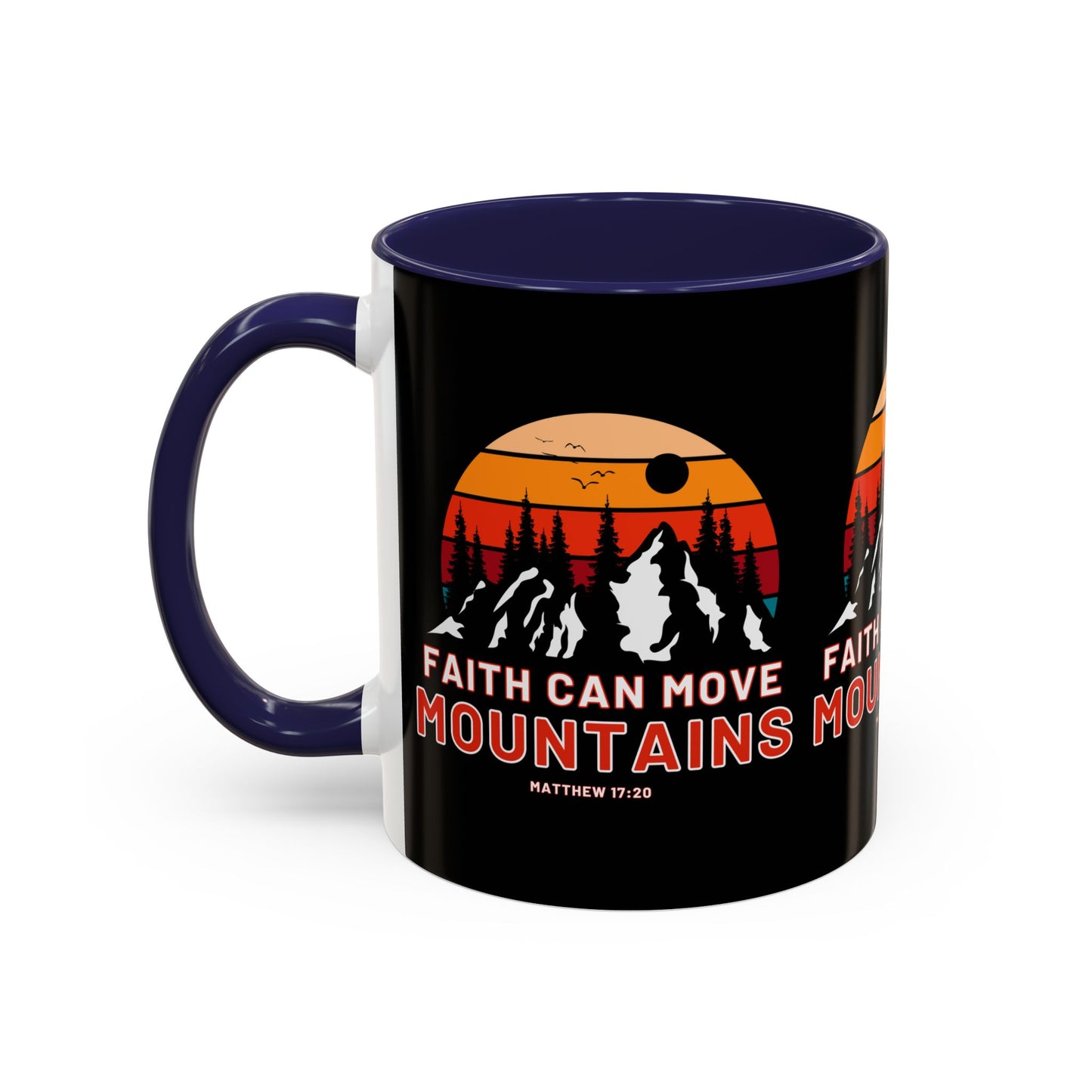 Matthew 17:20 KJV Bible Verse Coffee Mug Faith Can Move Mountains Inspirational Christian