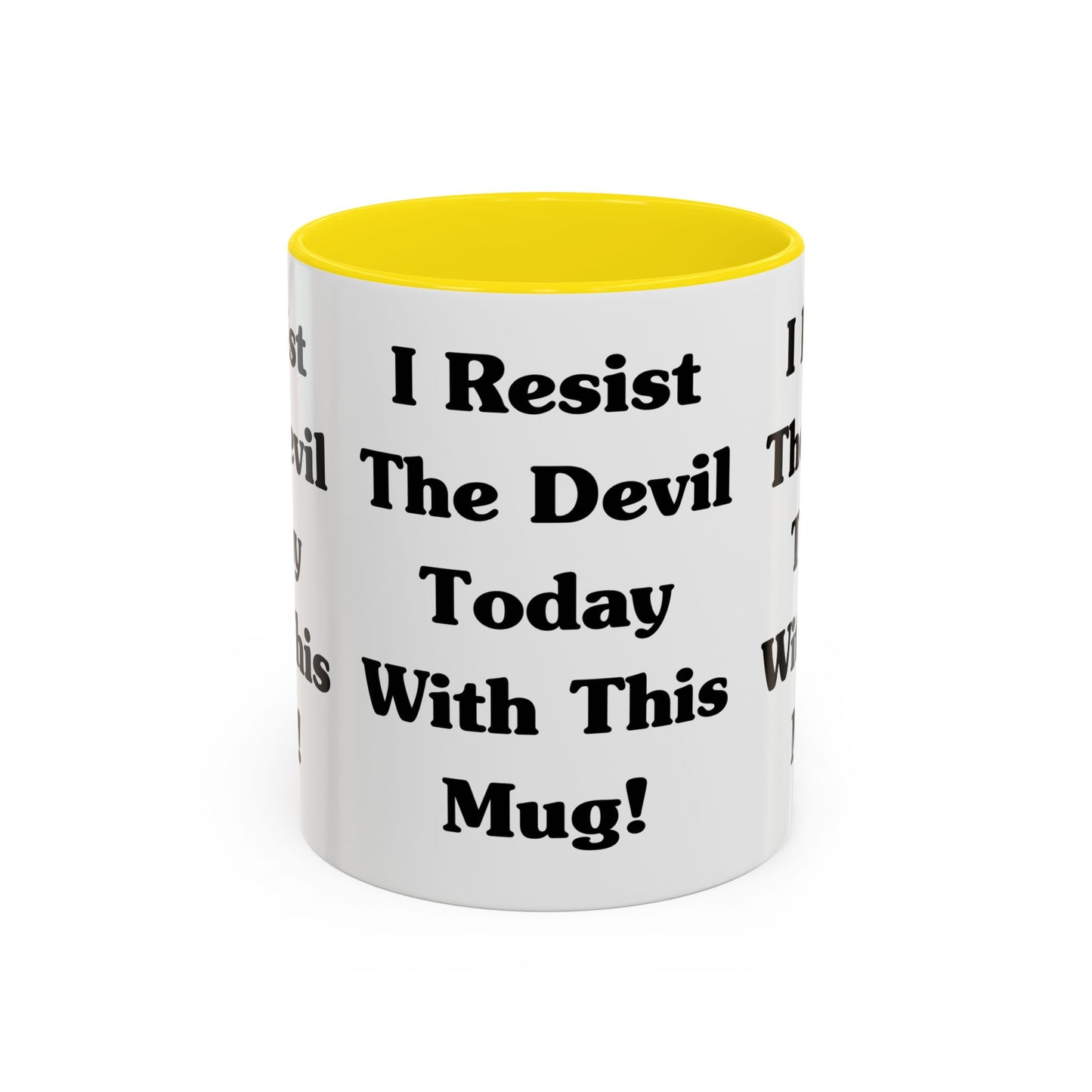 I Resist The Devil Today With This Coffee Mug Inspirational Christian Gift for Faith-Based Coffee Lovers