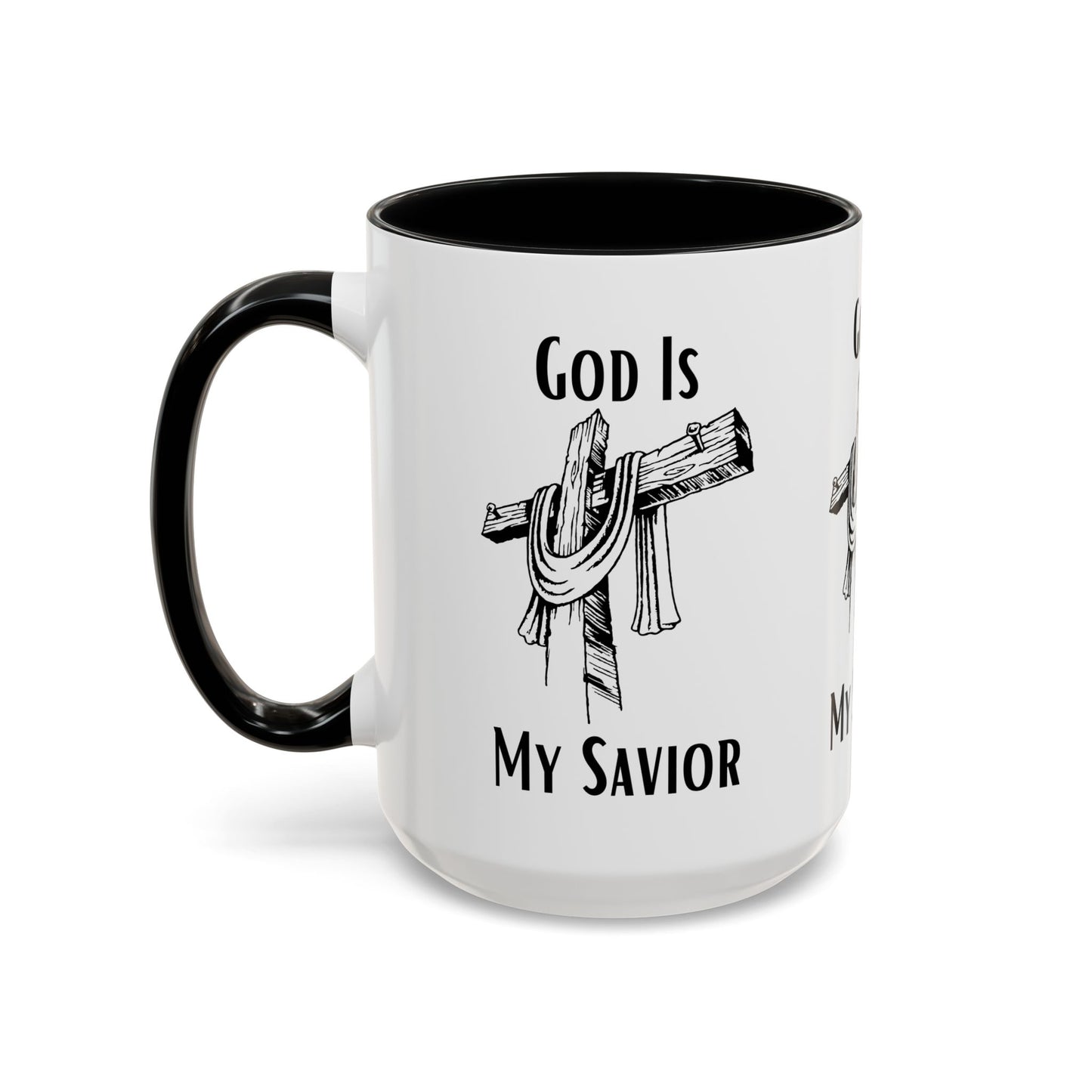 God Is My Savior Coffee Mug Inspirational Christian Gift for Faith-Based Coffee Lovers