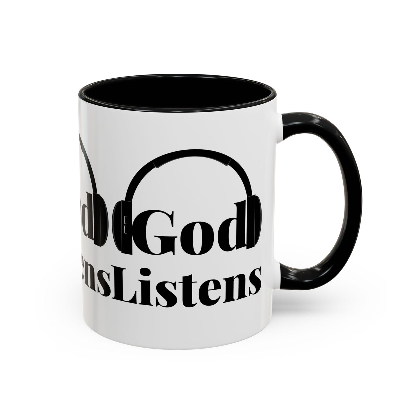 God Listens Coffee Mug Faith Based Christian Gift for Him or Her