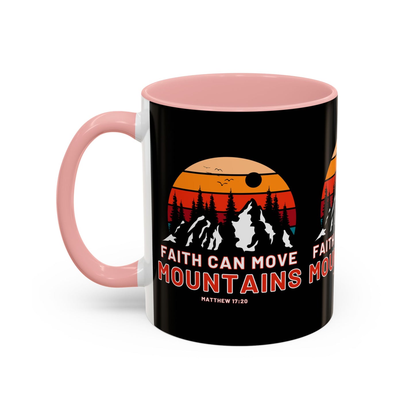 Matthew 17:20 KJV Bible Verse Coffee Mug Faith Can Move Mountains Inspirational Christian