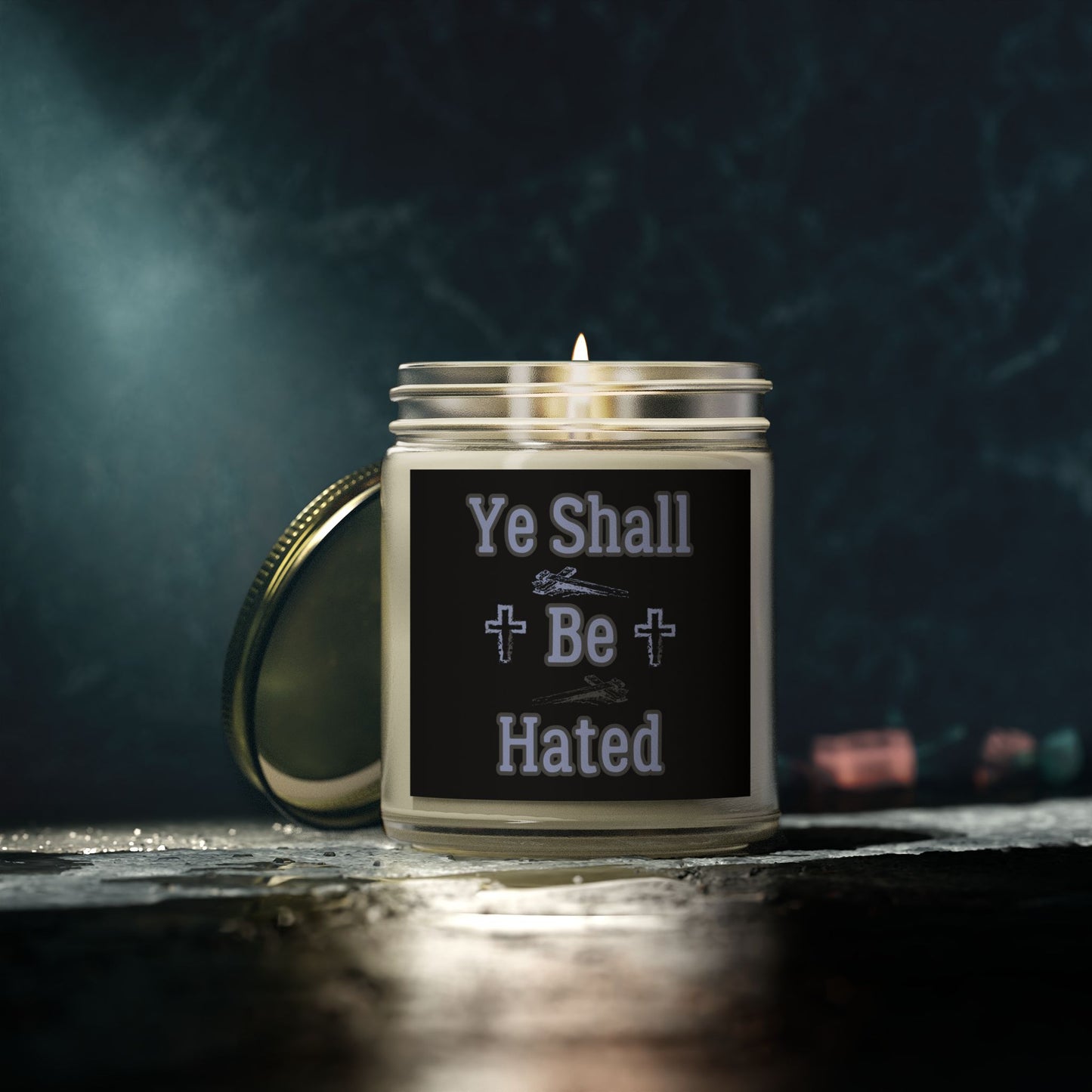 Matthew 10:22 KJV Scented Candle And Ye Shall Be Hated Gift for Faith Based Candle Lovers