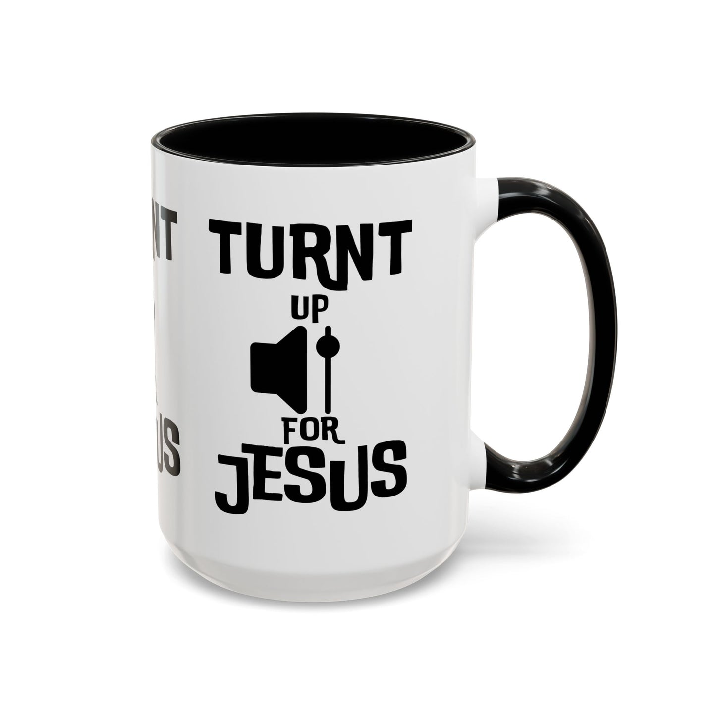 Turnt Up For Jesus Coffee Mug Biblical Christian Gift for Faith-Based Coffee Lovers