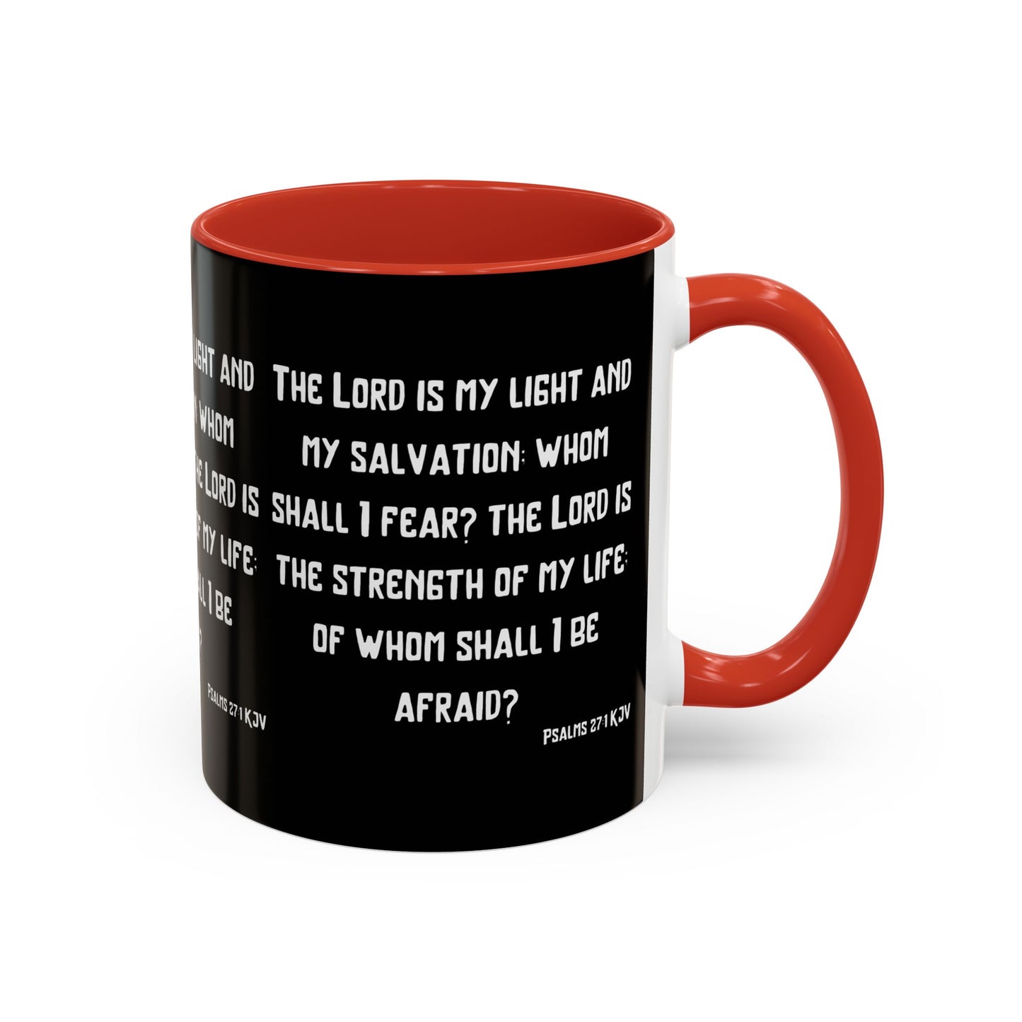 Psalms 27:1 KJV Coffee Mug The Lord is My Light and My Salvation Inspirational Christian Gift for Faith Based Coffee Lovers