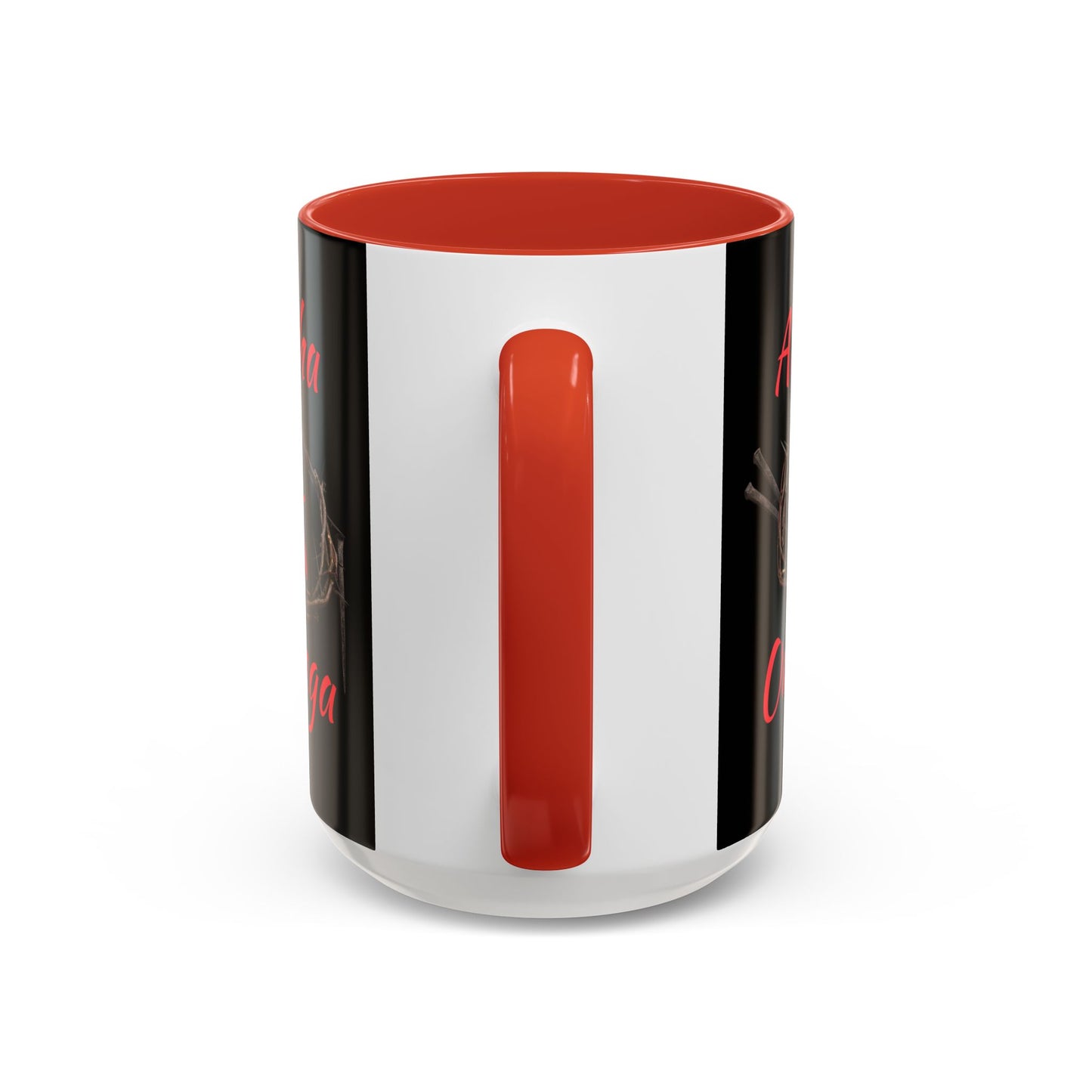 Alpha Omega Coffee Mug Based On Revelation 22:13 KJV Bible Verse