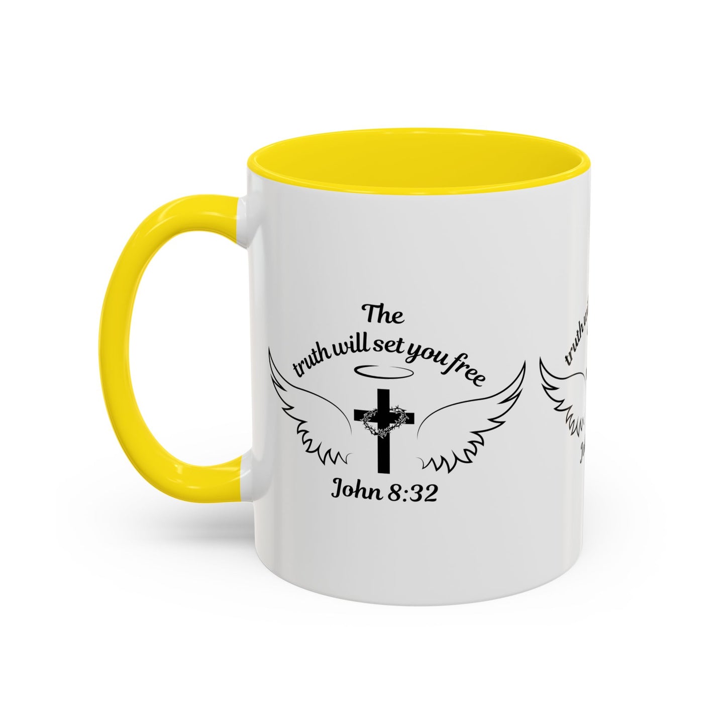 John 8:32 KJV Coffee Mug The Truth Shall Make You Free Inspirational Christian Gift