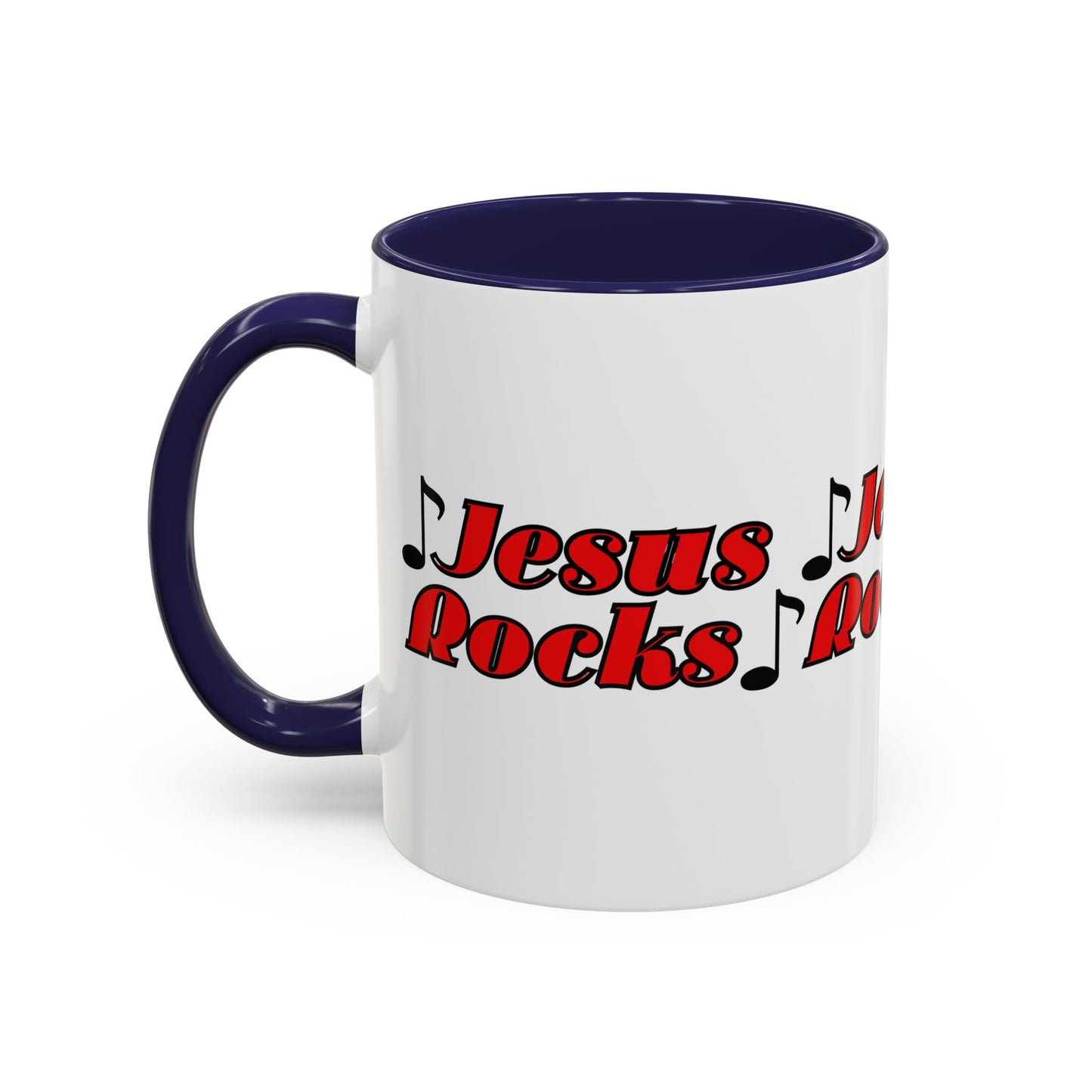 Jesus Rocks Coffee Mug Inspirational Biblical Gift for Faith Based Coffee Lovers