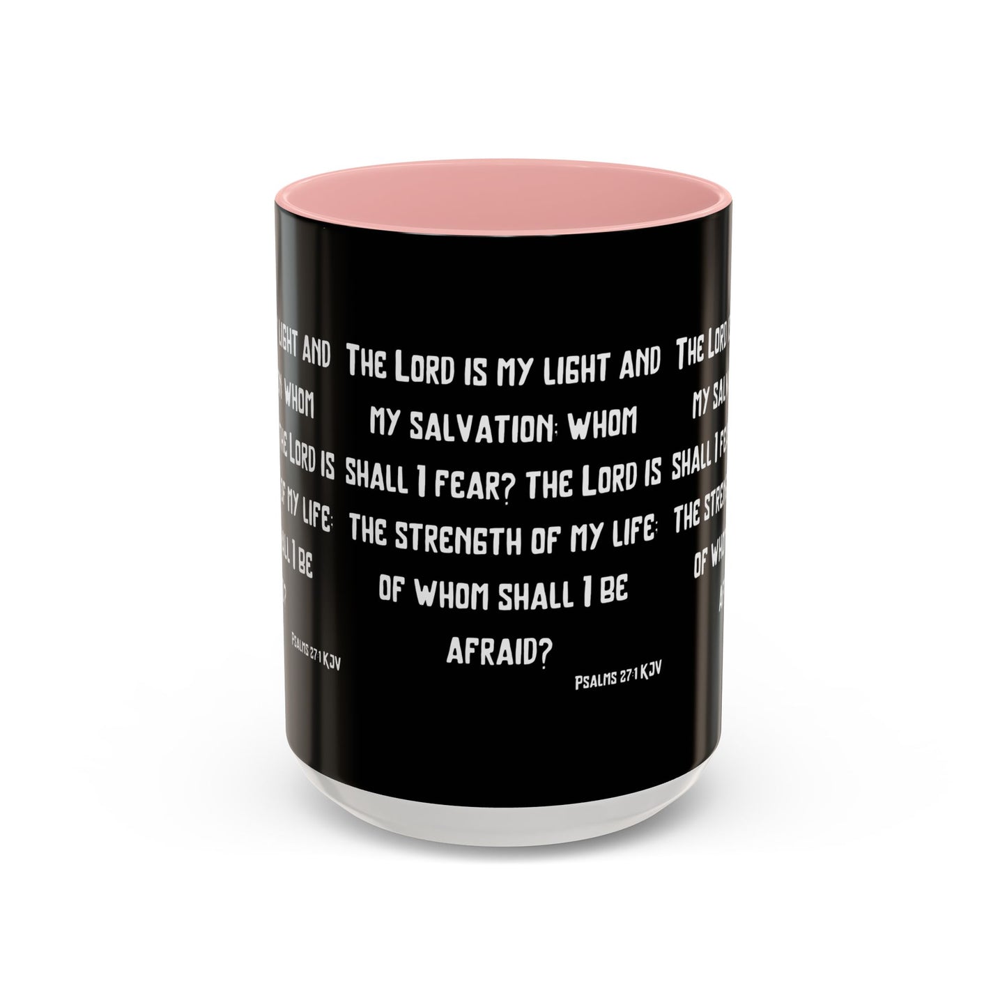 Psalms 27:1 KJV Coffee Mug The Lord is My Light and My Salvation Inspirational Christian Gift for Faith Based Coffee Lovers