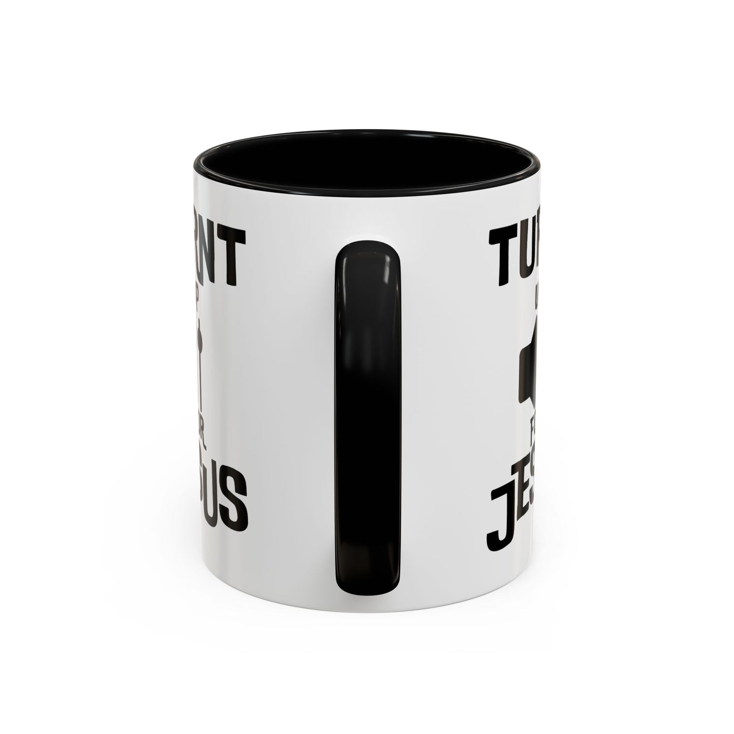 Turnt Up For Jesus Coffee Mug Biblical Christian Gift for Faith-Based Coffee Lovers