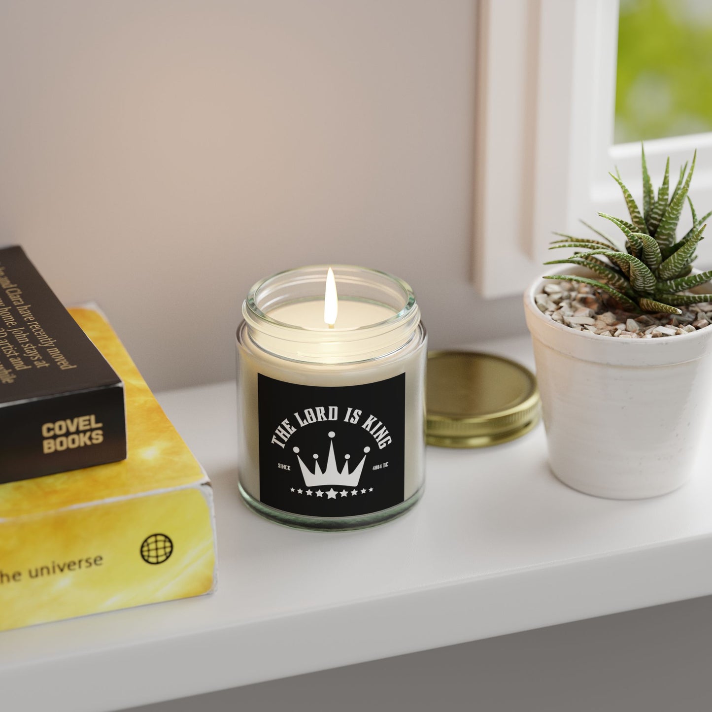 The Lord Is King Scented Candle Inspirational Christian Gift for Believers