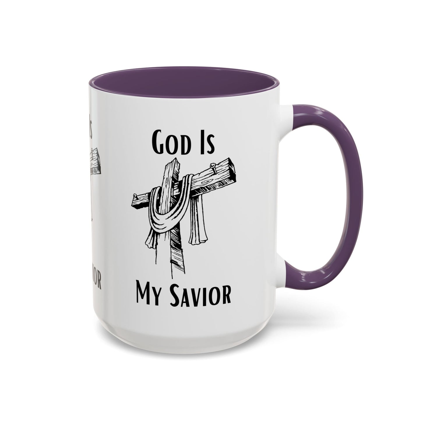 God Is My Savior Coffee Mug Inspirational Christian Gift for Faith-Based Coffee Lovers