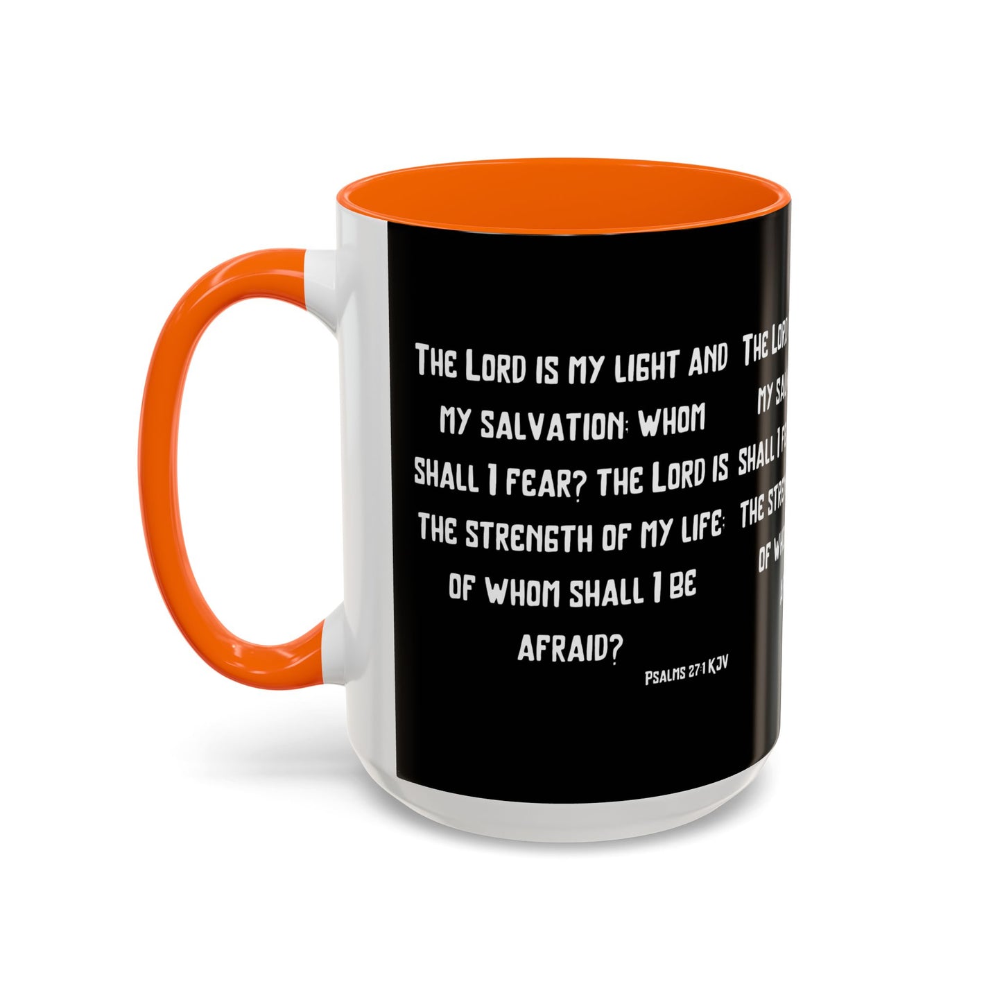 Psalms 27:1 KJV Coffee Mug The Lord is My Light and My Salvation Inspirational Christian Gift for Faith Based Coffee Lovers