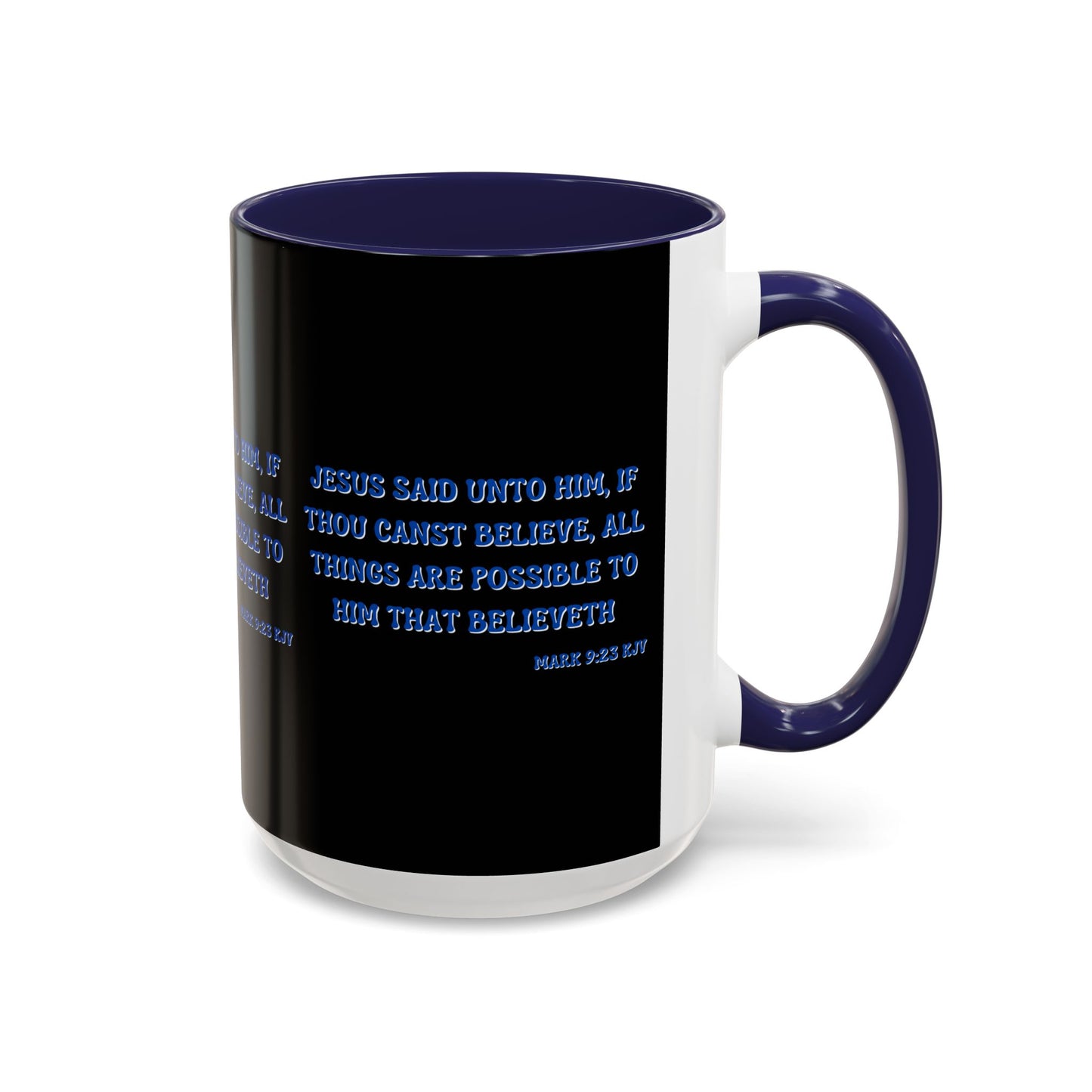 Mark 9:23 KJV Bible Verse Coffee Mug Faith Based Christian Gift