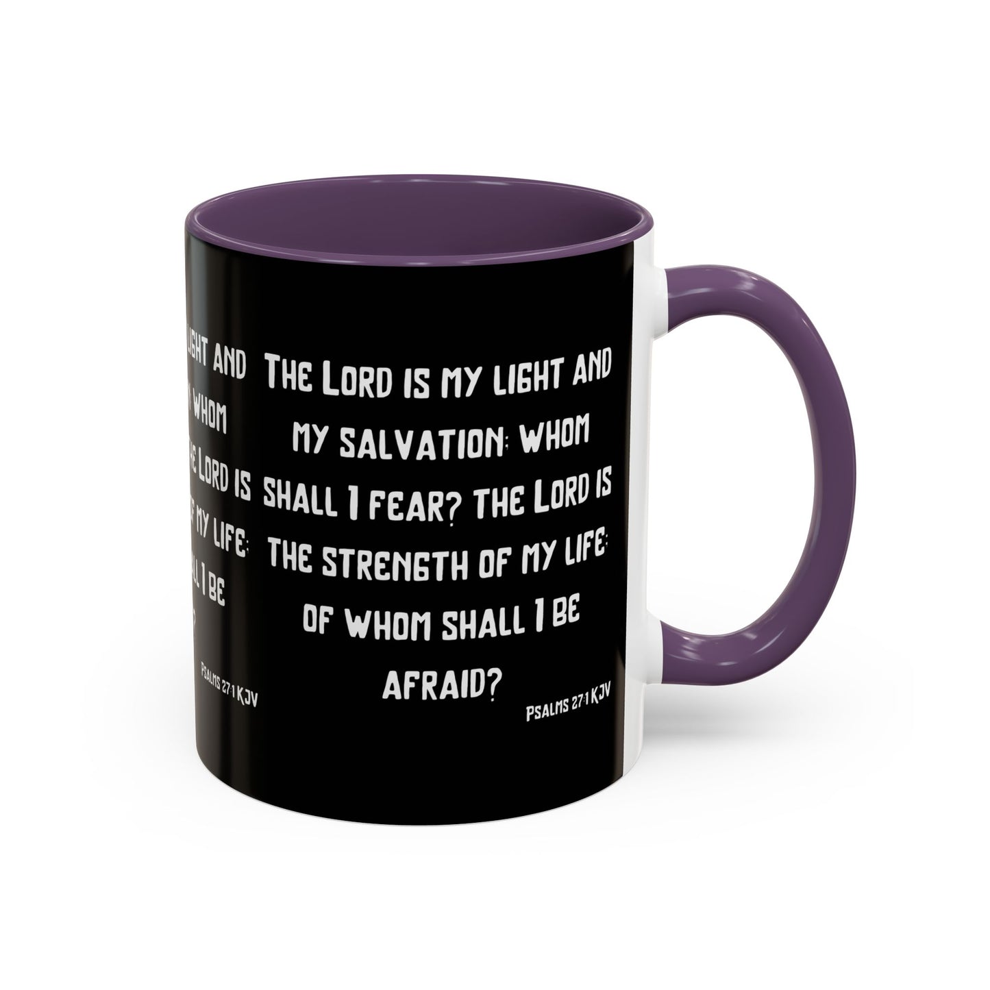 Psalms 27:1 KJV Coffee Mug The Lord is My Light and My Salvation Inspirational Christian Gift for Faith Based Coffee Lovers