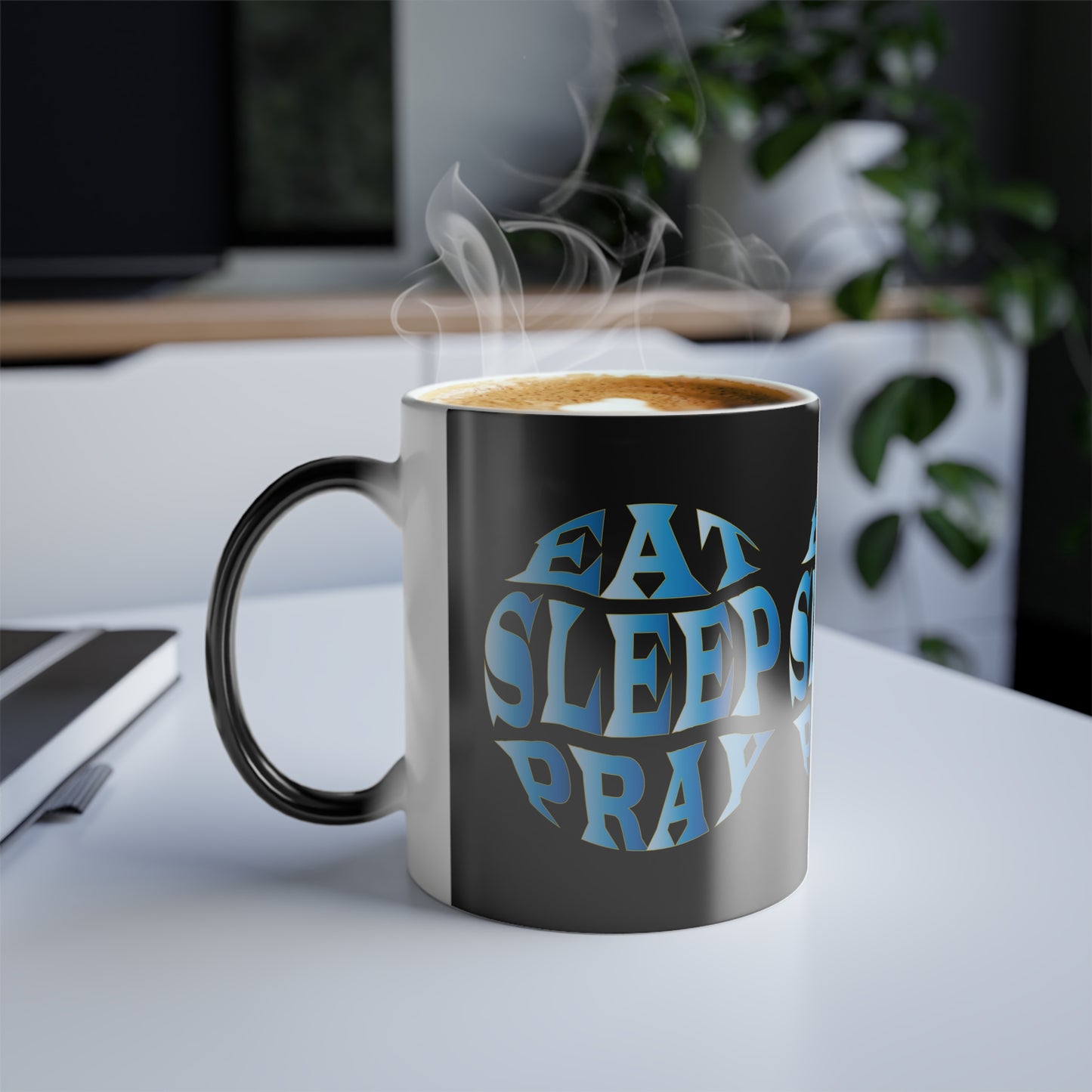 Eat Sleep Pray Color Morphing Coffee Mug Daily Inspiration for a Faithful Life