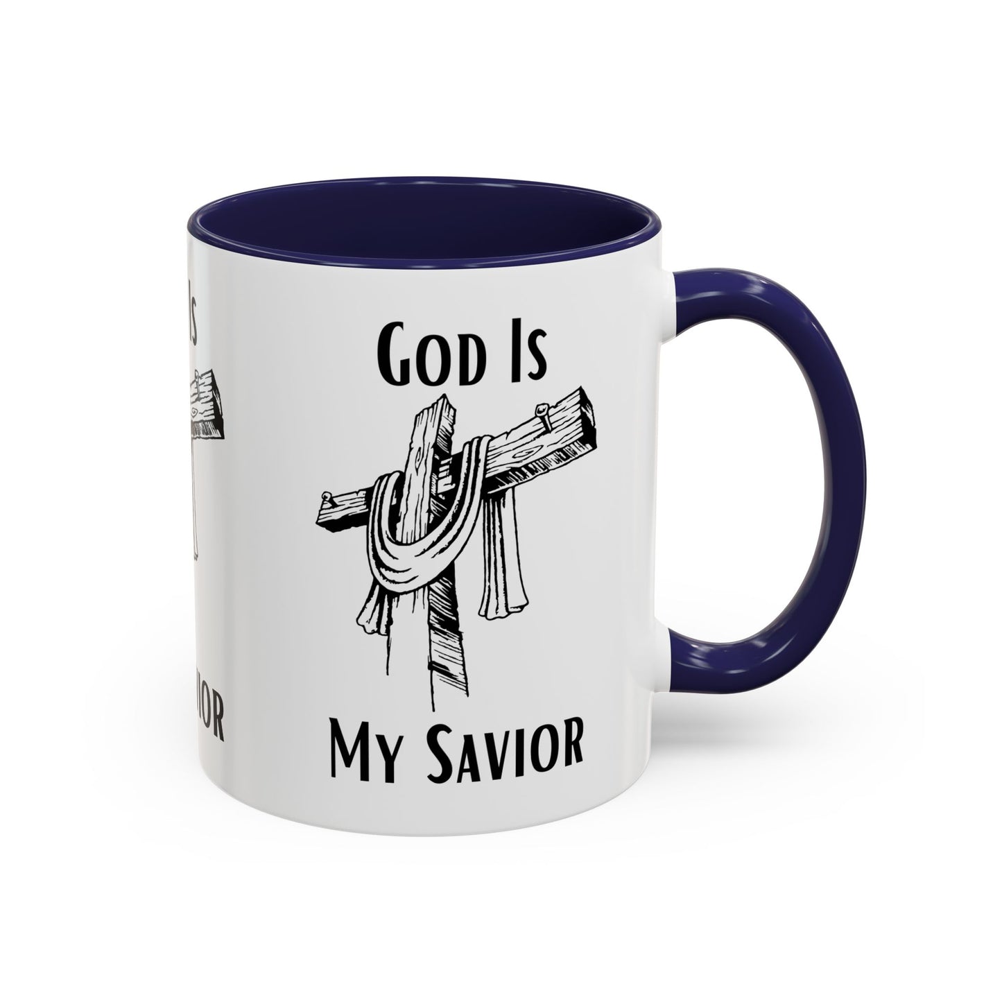 God Is My Savior Coffee Mug Inspirational Christian Gift for Faith-Based Coffee Lovers