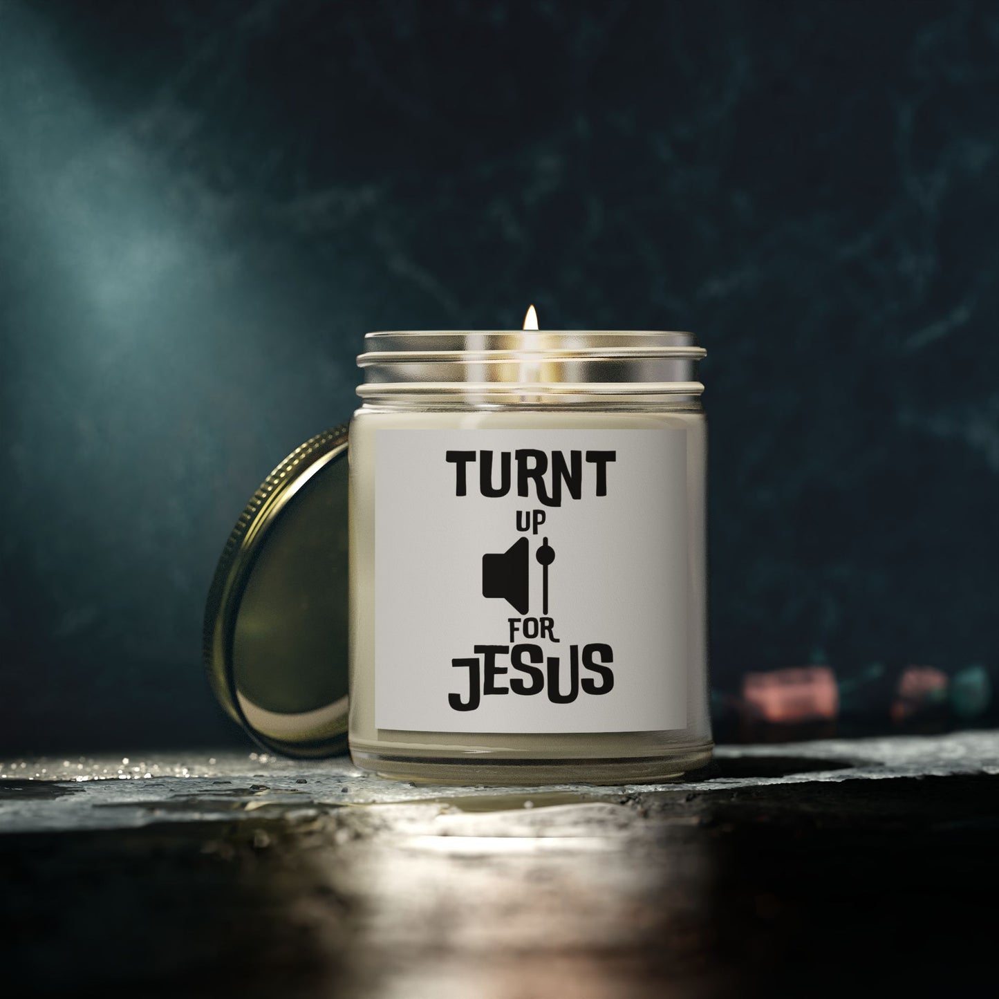 Turnt Up For Jesus Scented Candle Biblical Christian Gift for Faith-Based Candle Lovers