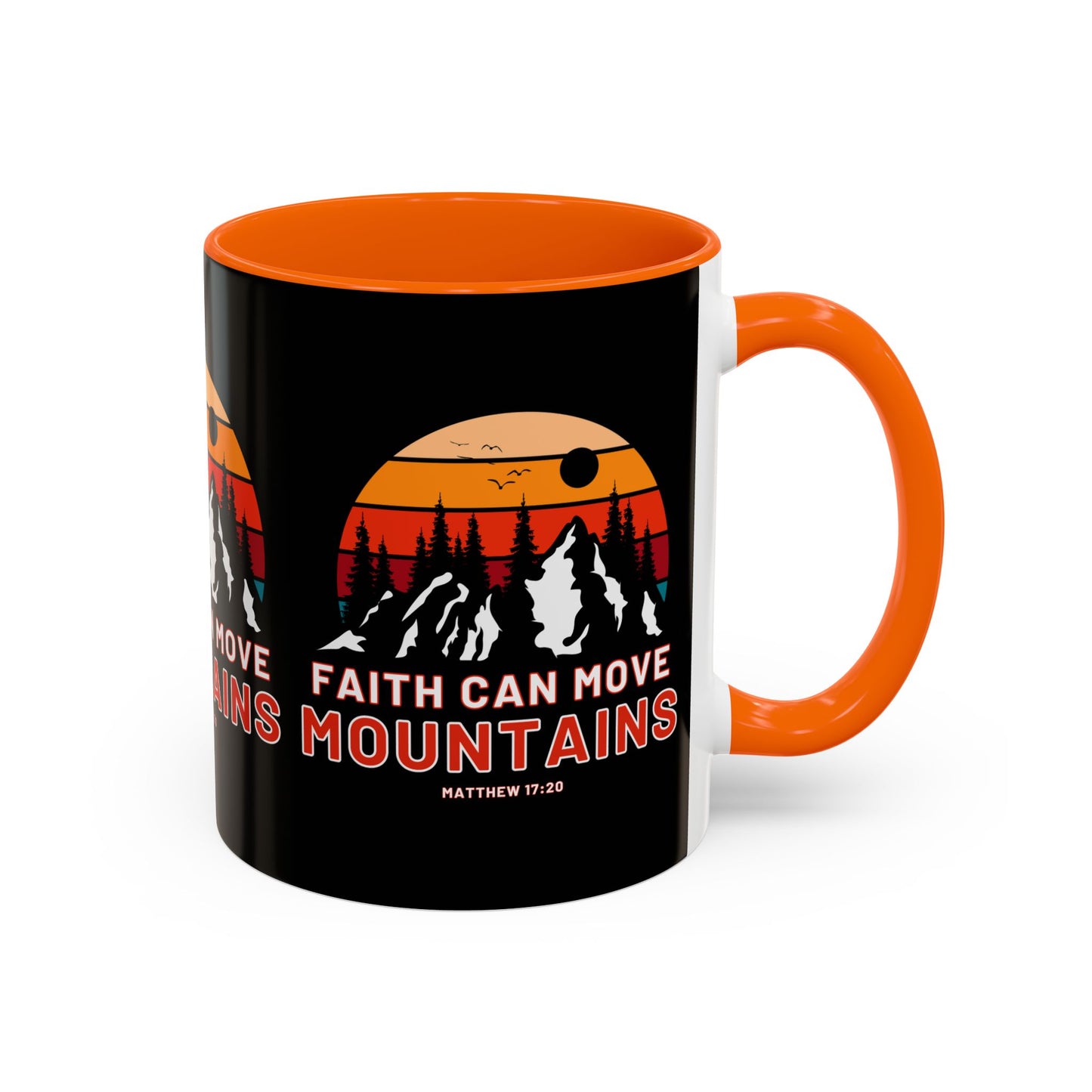 Matthew 17:20 KJV Bible Verse Coffee Mug Faith Can Move Mountains Inspirational Christian