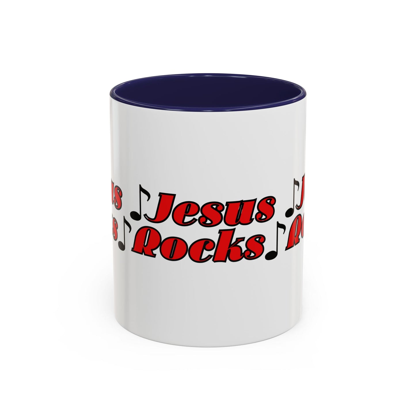 Jesus Rocks Coffee Mug Inspirational Biblical Gift for Faith Based Coffee Lovers