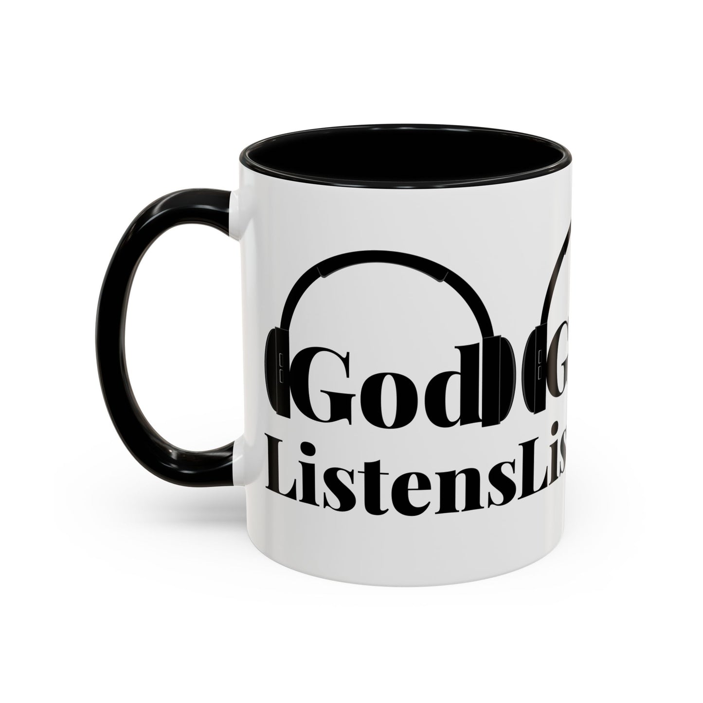 God Listens Coffee Mug Faith Based Christian Gift for Him or Her