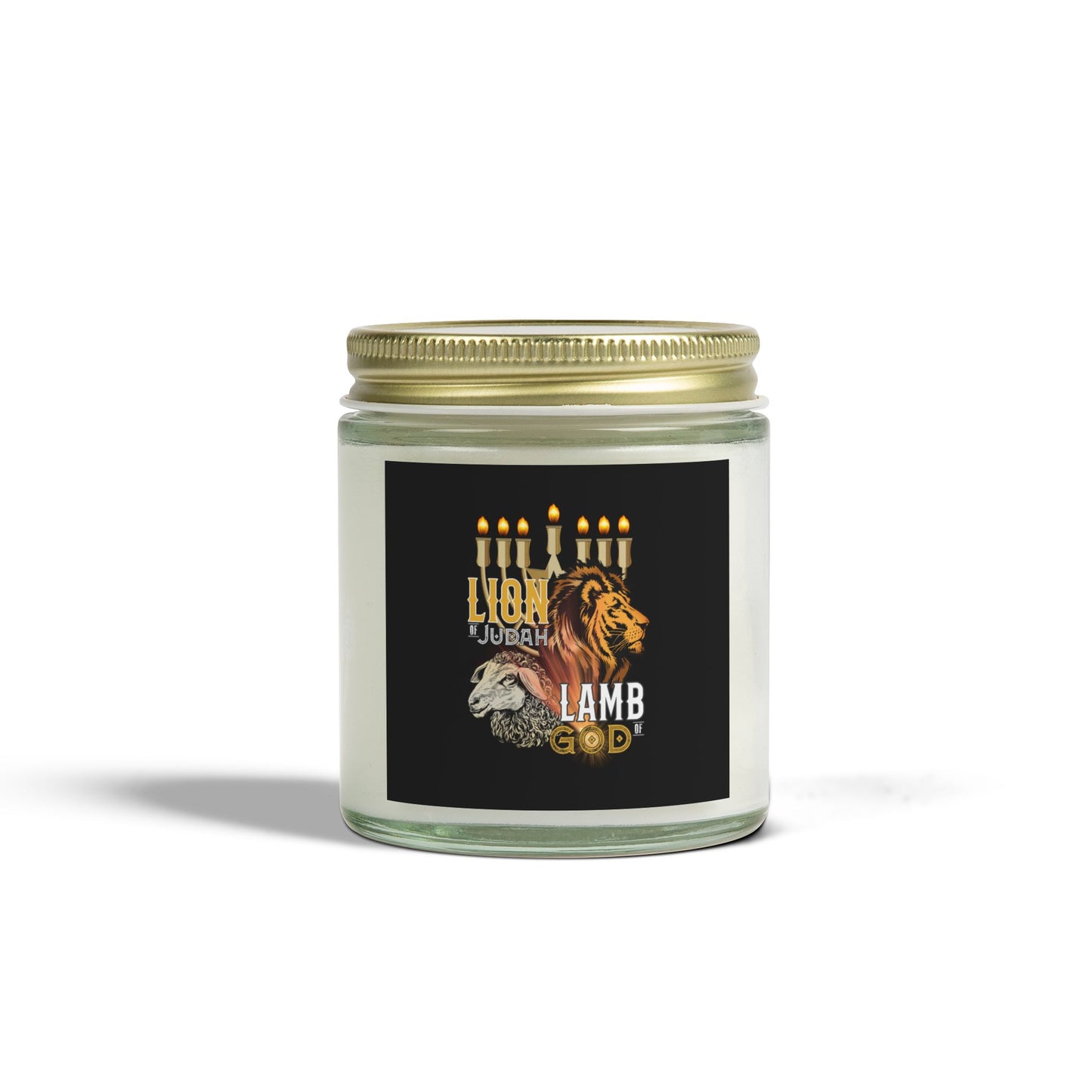 Lion of Judah, Lamb of God Scented Candle Embrace Faith & Strength