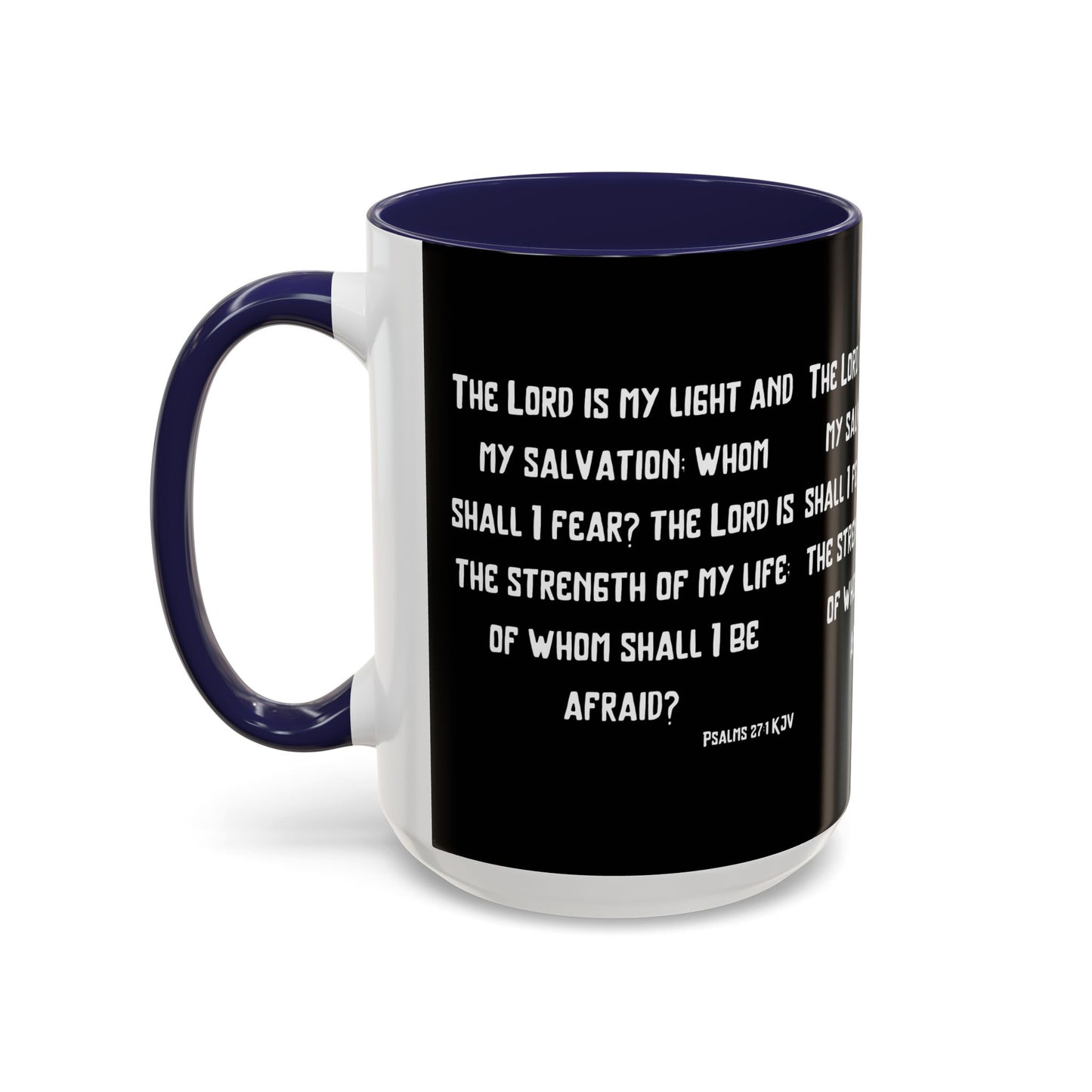 Psalms 27:1 KJV Coffee Mug The Lord is My Light and My Salvation Inspirational Christian Gift for Faith Based Coffee Lovers