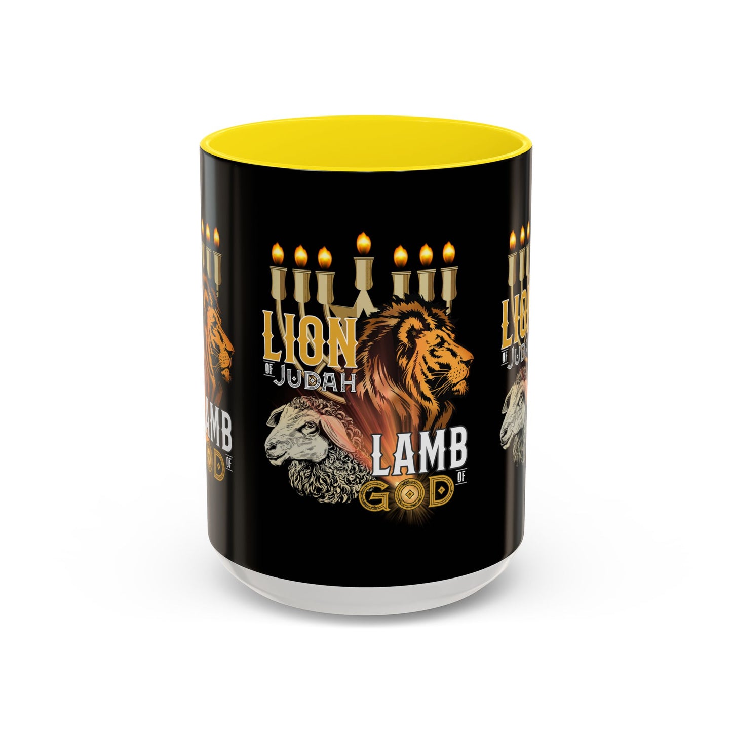 Lion of Judah, Lamb of God Coffee Mug Embrace Faith & Strength