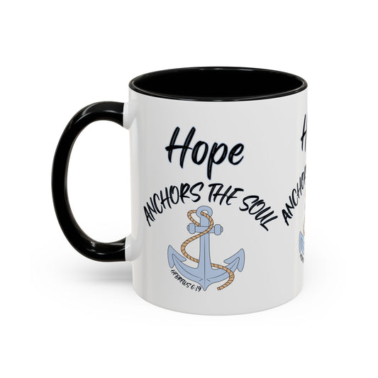 Hebrews 6:19 KJV Coffee Mug Anchor of Hope and Faith Biblical Gift for Believers