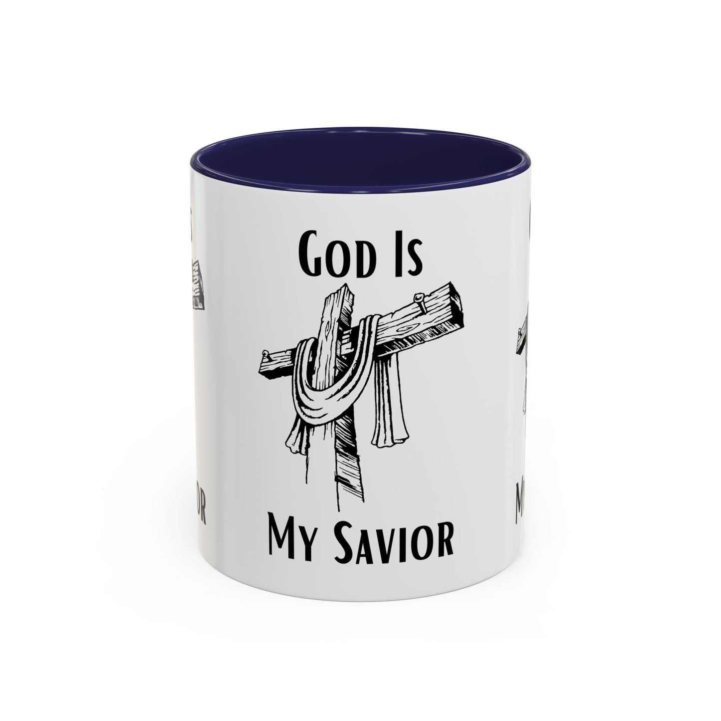 God Is My Savior Coffee Mug Inspirational Christian Gift for Faith-Based Coffee Lovers