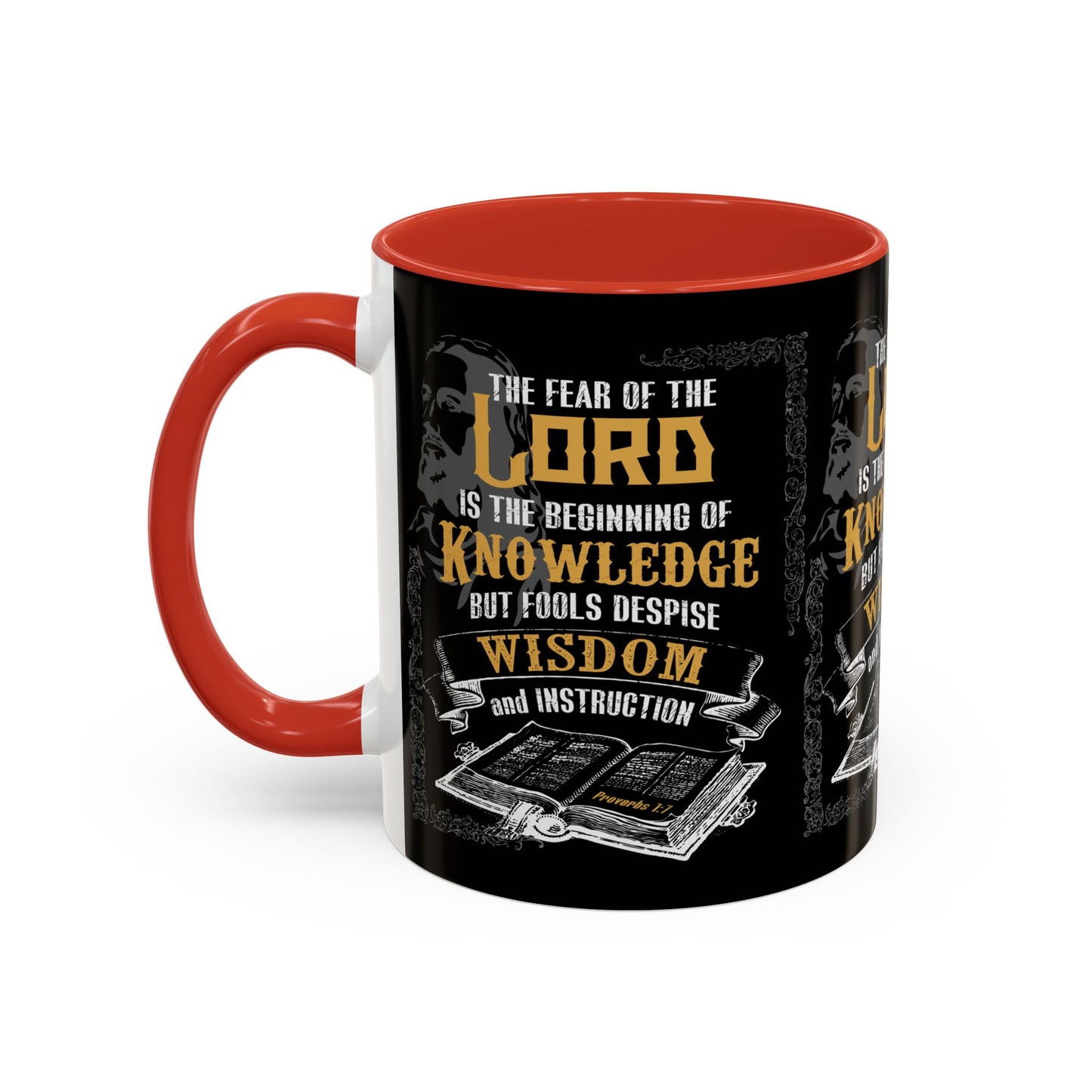 Proverbs 1:7 Bible Verse Coffee Mug Wisdom In Every Sip