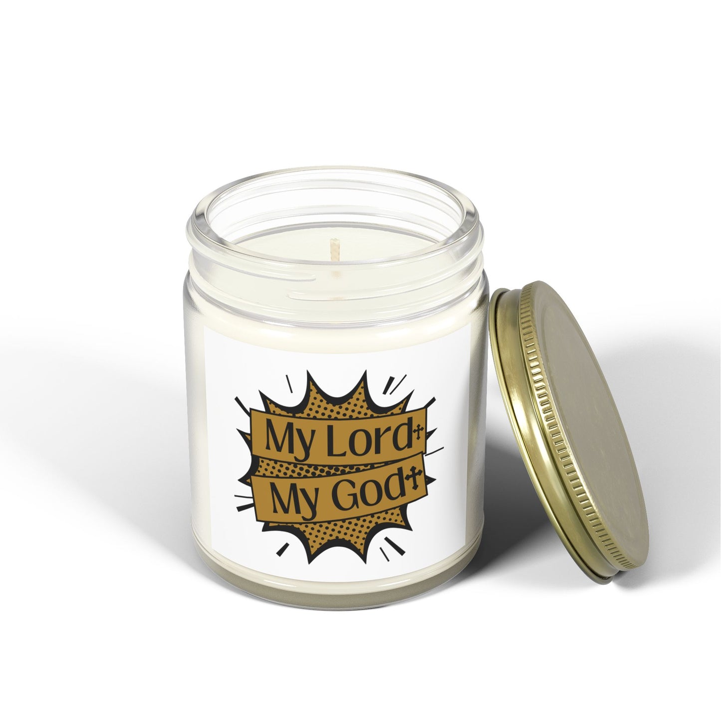 My Lord My God Scented Candle Faith Based Christian Gift for Believers