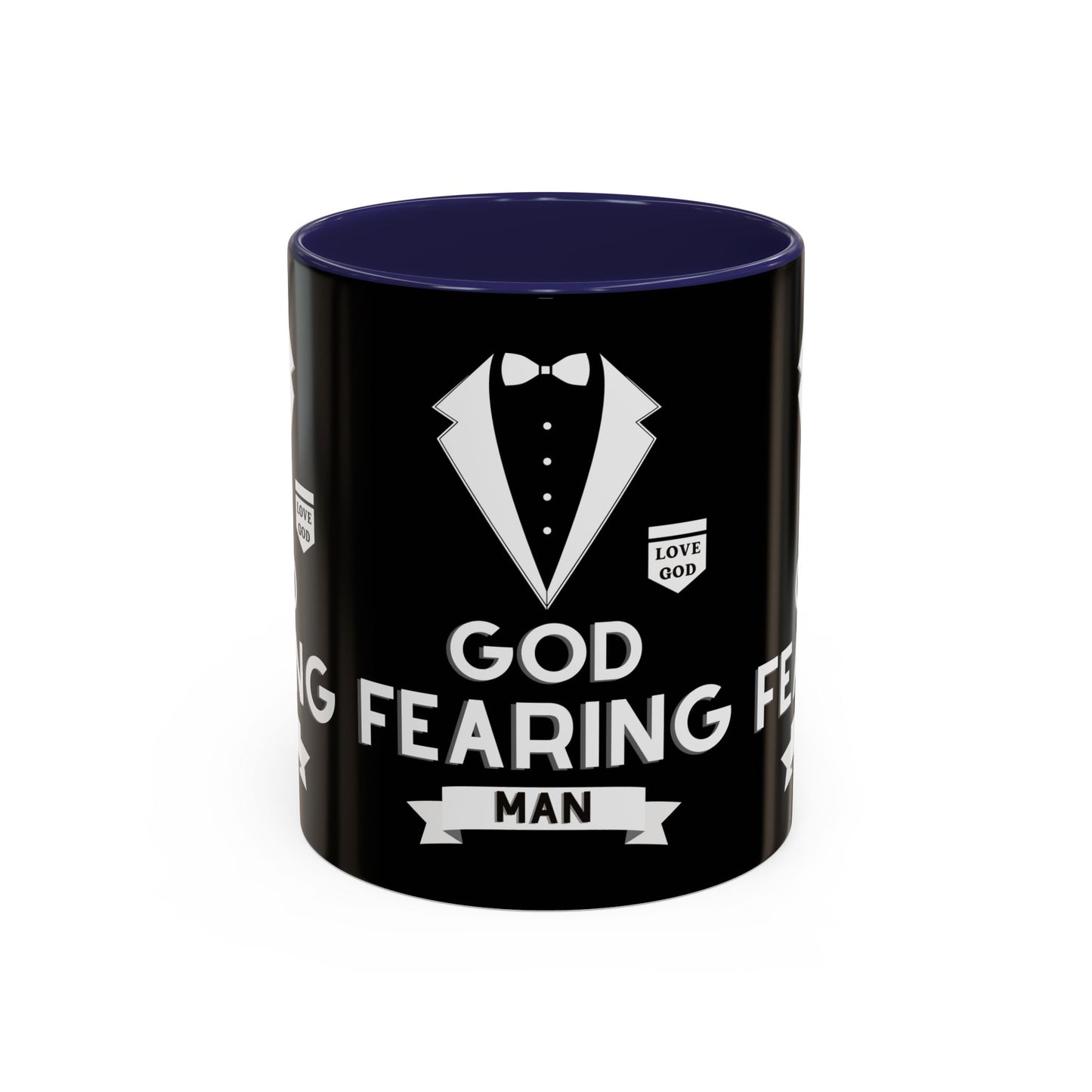 God Fearing Man Coffee Mug Inspirational Christian Gift for Him