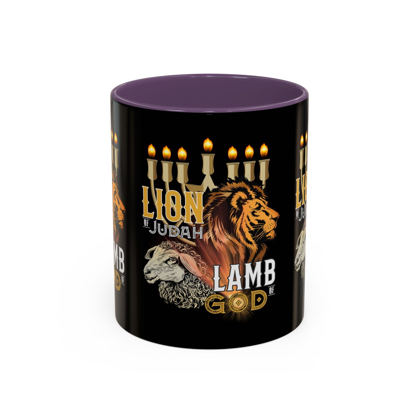 Lion of Judah, Lamb of God Coffee Mug Embrace Faith & Strength