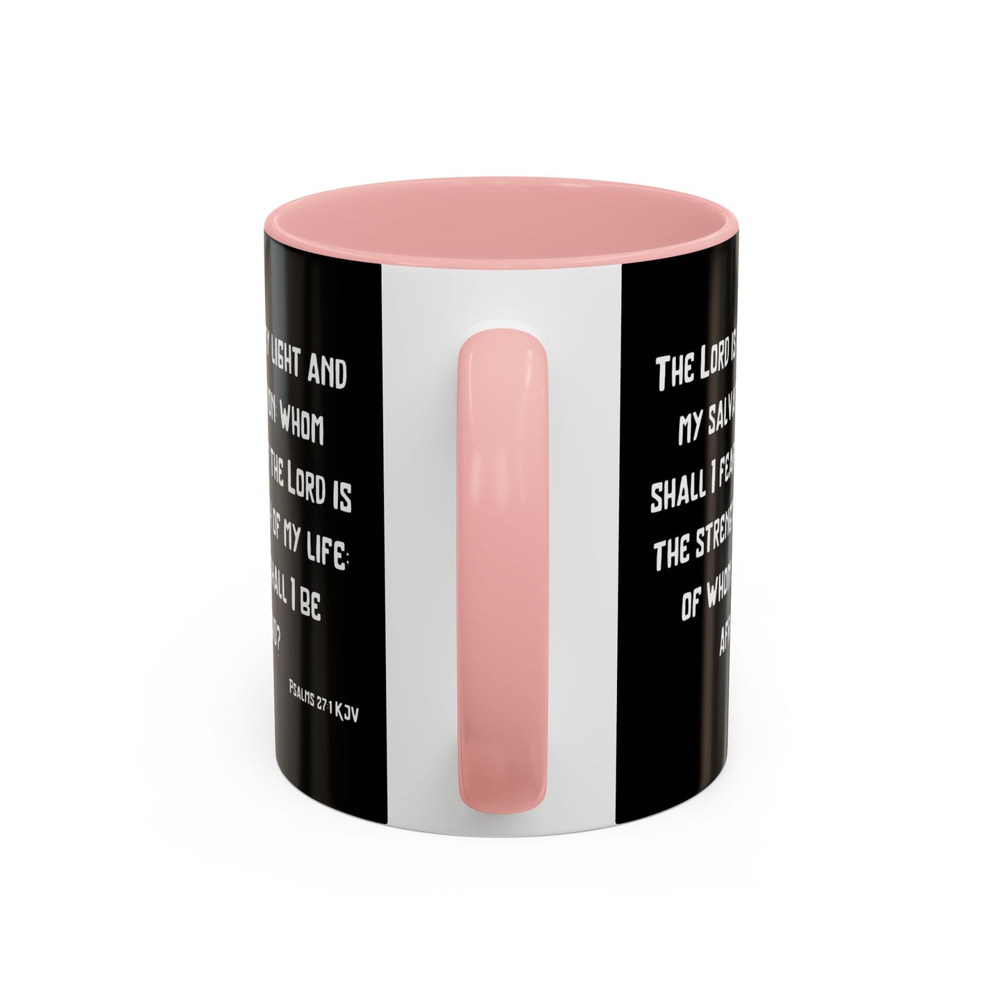 Psalms 27:1 KJV Coffee Mug The Lord is My Light and My Salvation Inspirational Christian Gift for Faith Based Coffee Lovers