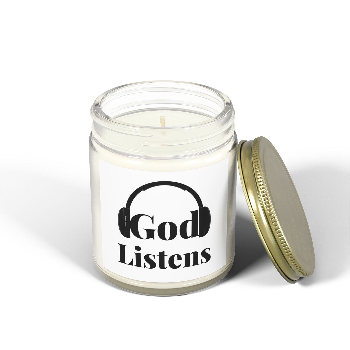 God Listens Scented Candle Faith Based Christian Gift for Him or Her