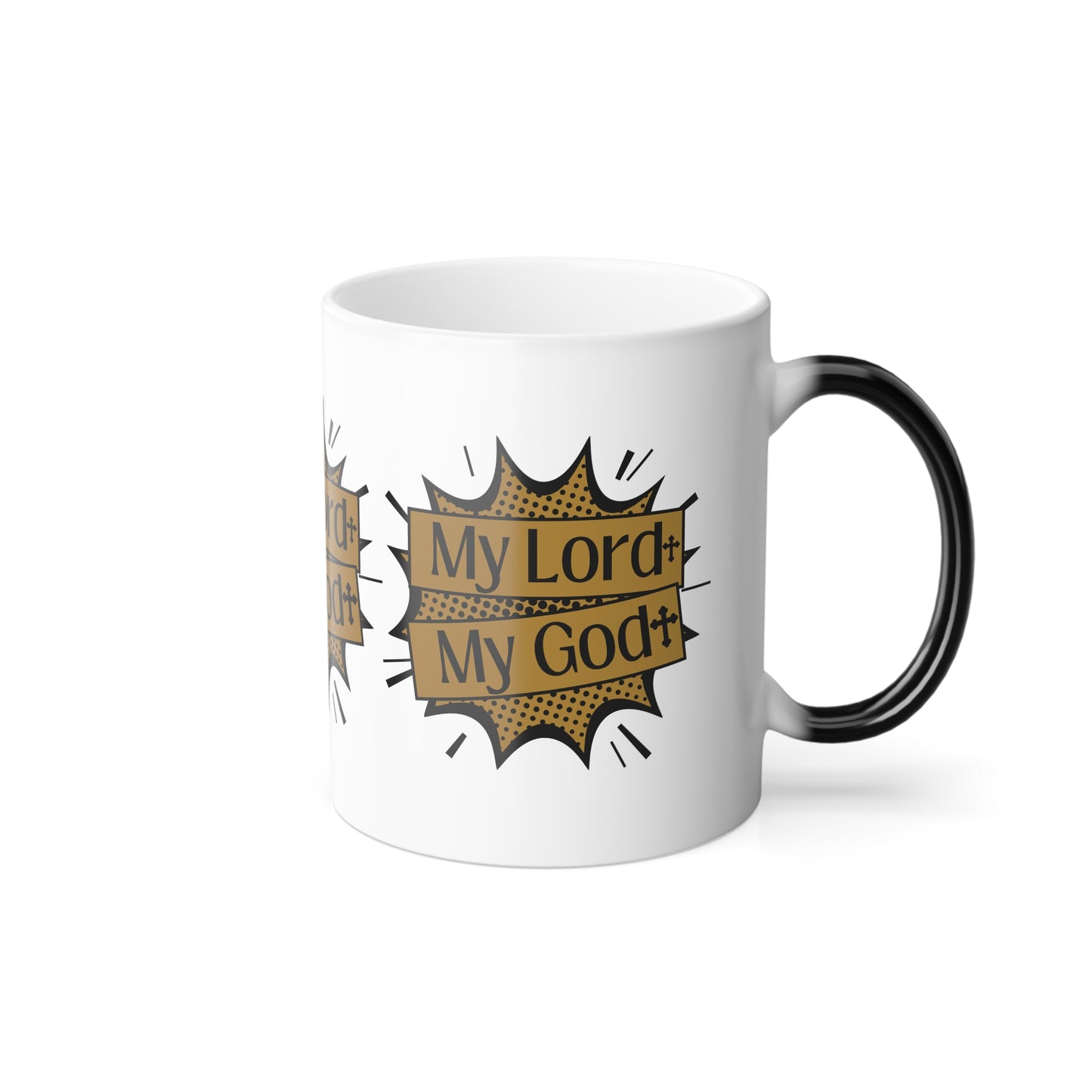 My Lord My God Color Morphing Coffee Mug Faith Based Christian Gift for Believers