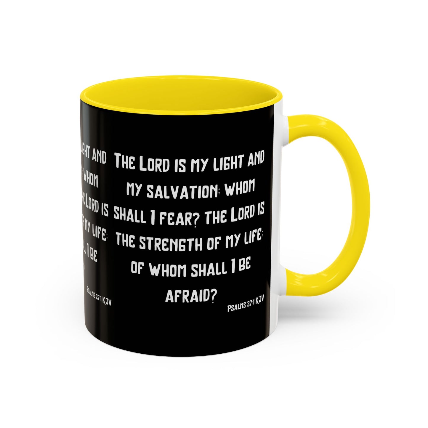 Psalms 27:1 KJV Coffee Mug The Lord is My Light and My Salvation Inspirational Christian Gift for Faith Based Coffee Lovers