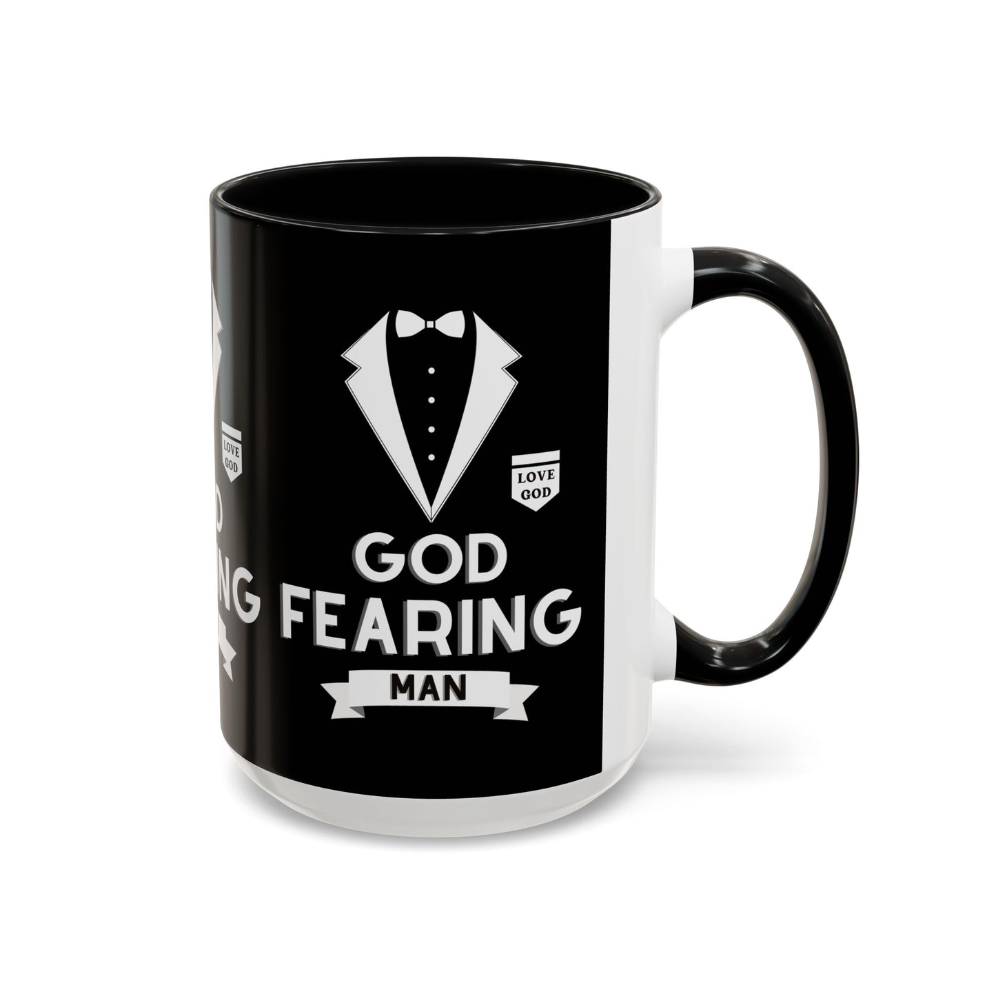 God Fearing Man Coffee Mug Inspirational Christian Gift for Him