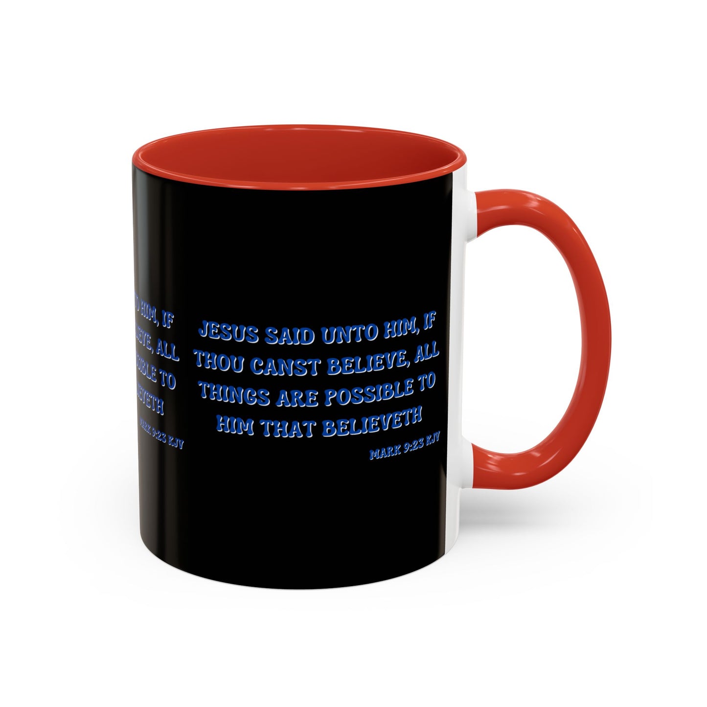 Mark 9:23 KJV Bible Verse Coffee Mug Faith Based Christian Gift