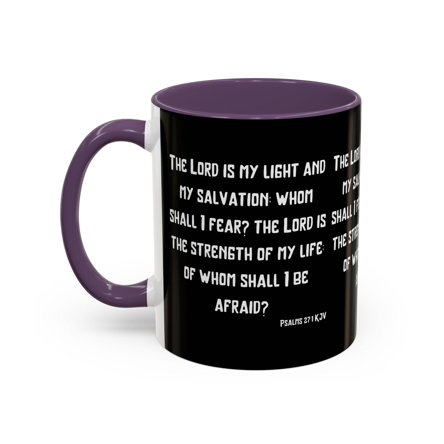 Psalms 27:1 KJV Coffee Mug The Lord is My Light and My Salvation Inspirational Christian Gift for Faith Based Coffee Lovers