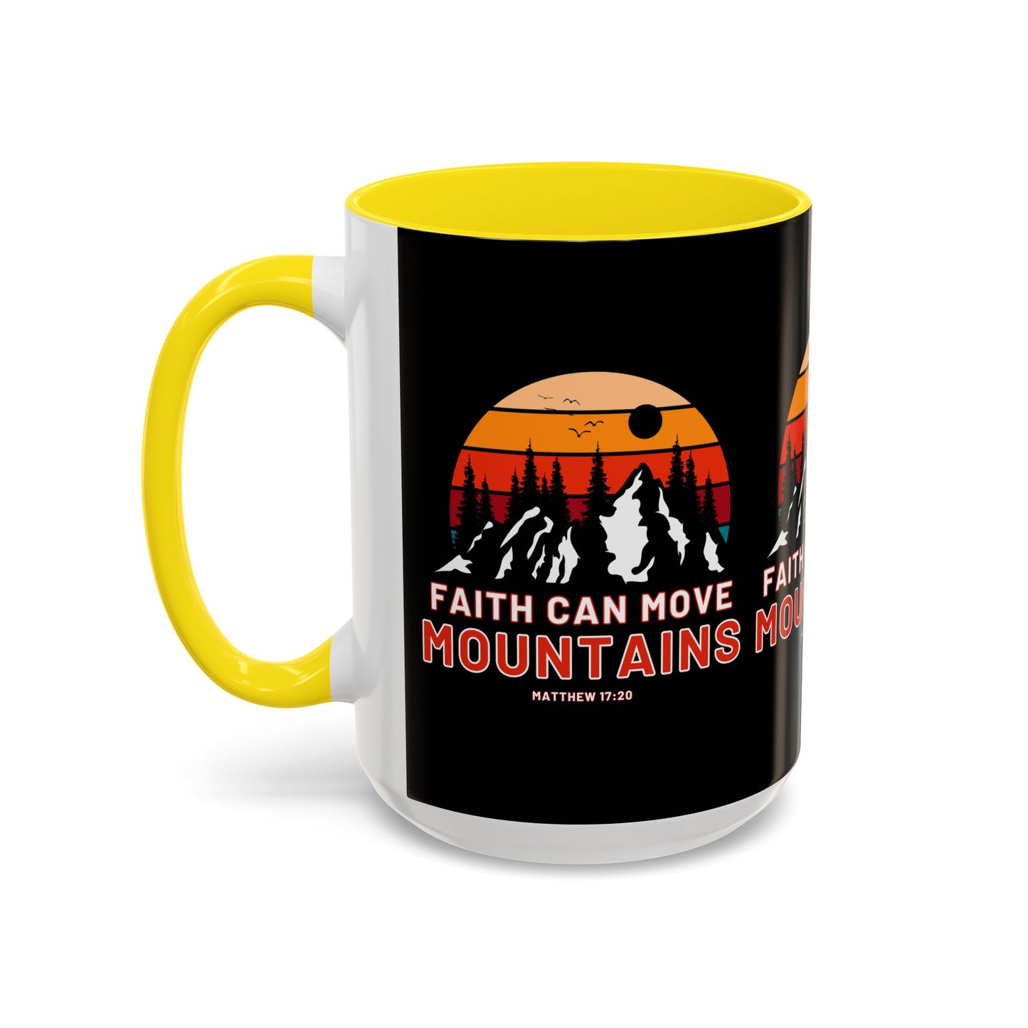 Matthew 17:20 KJV Bible Verse Coffee Mug Faith Can Move Mountains Inspirational Christian