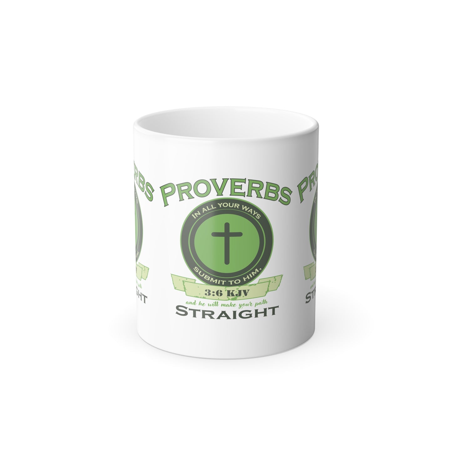 Proverbs 3:6 KJV Color Morphing Coffee Mug In All Thy Ways Acknowledge Him Faith Based Christian Gift