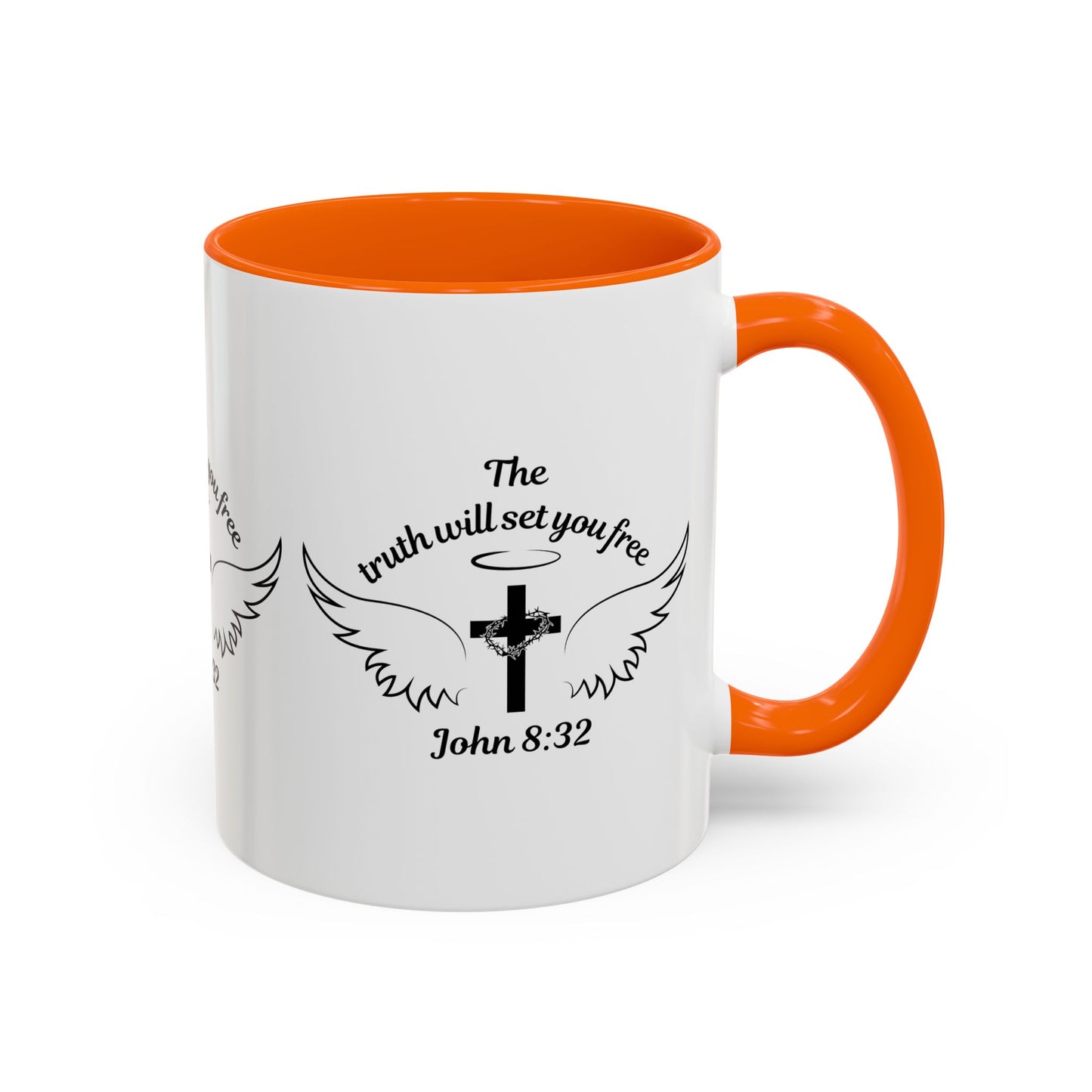 John 8:32 KJV Coffee Mug The Truth Shall Make You Free Inspirational Christian Gift