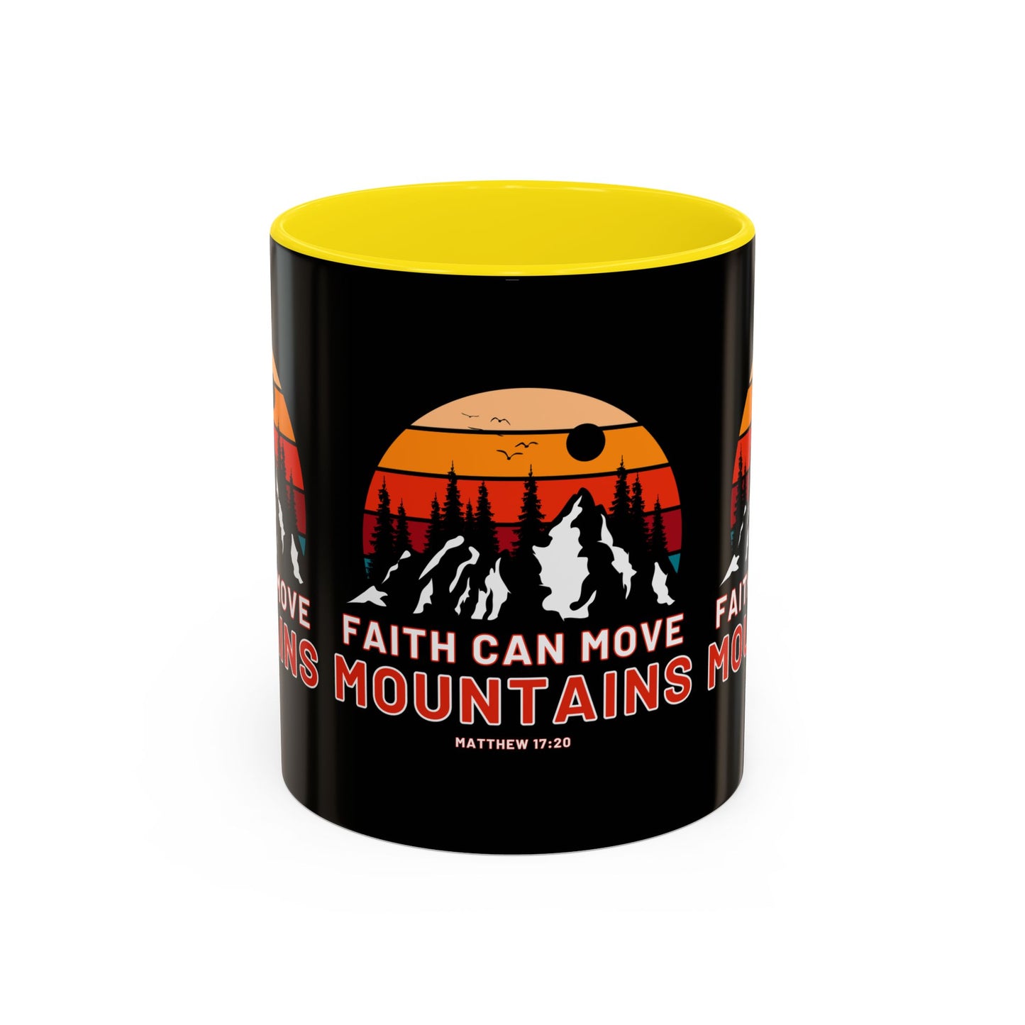 Matthew 17:20 KJV Bible Verse Coffee Mug Faith Can Move Mountains Inspirational Christian