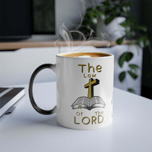 The Law of the Lord Color Morphing Coffee Mug Biblical Christian Gift for Believers