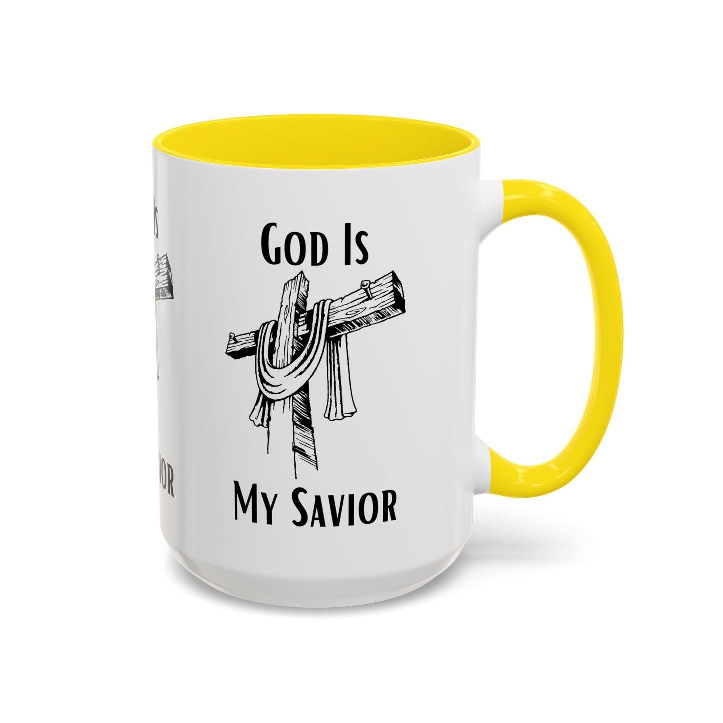 God Is My Savior Coffee Mug Inspirational Christian Gift for Faith-Based Coffee Lovers